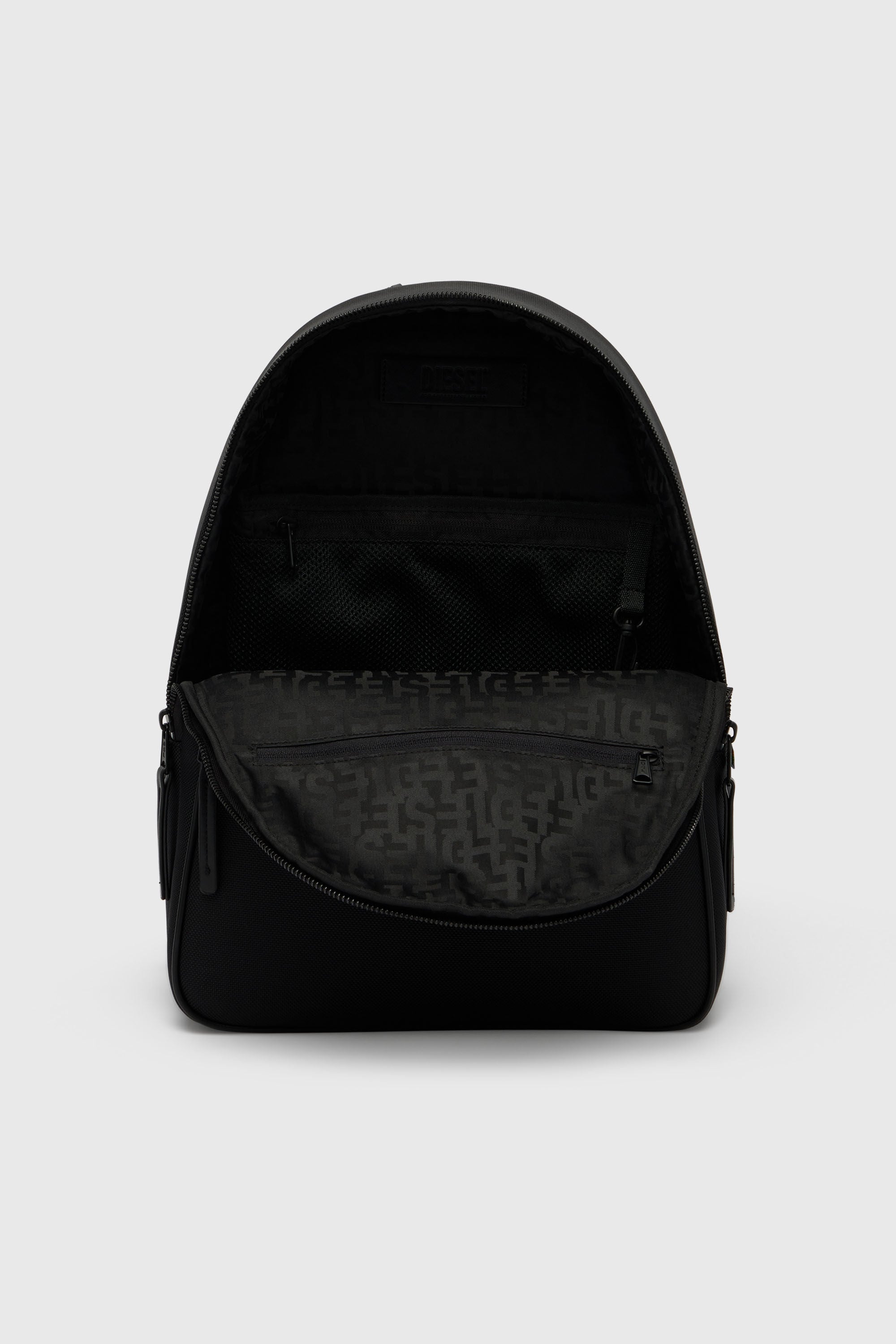 Diesel - HOLI-D BACKPACK M, Unisex's Holi-D - Backpack in nylon with Oval D logo in Black - 5