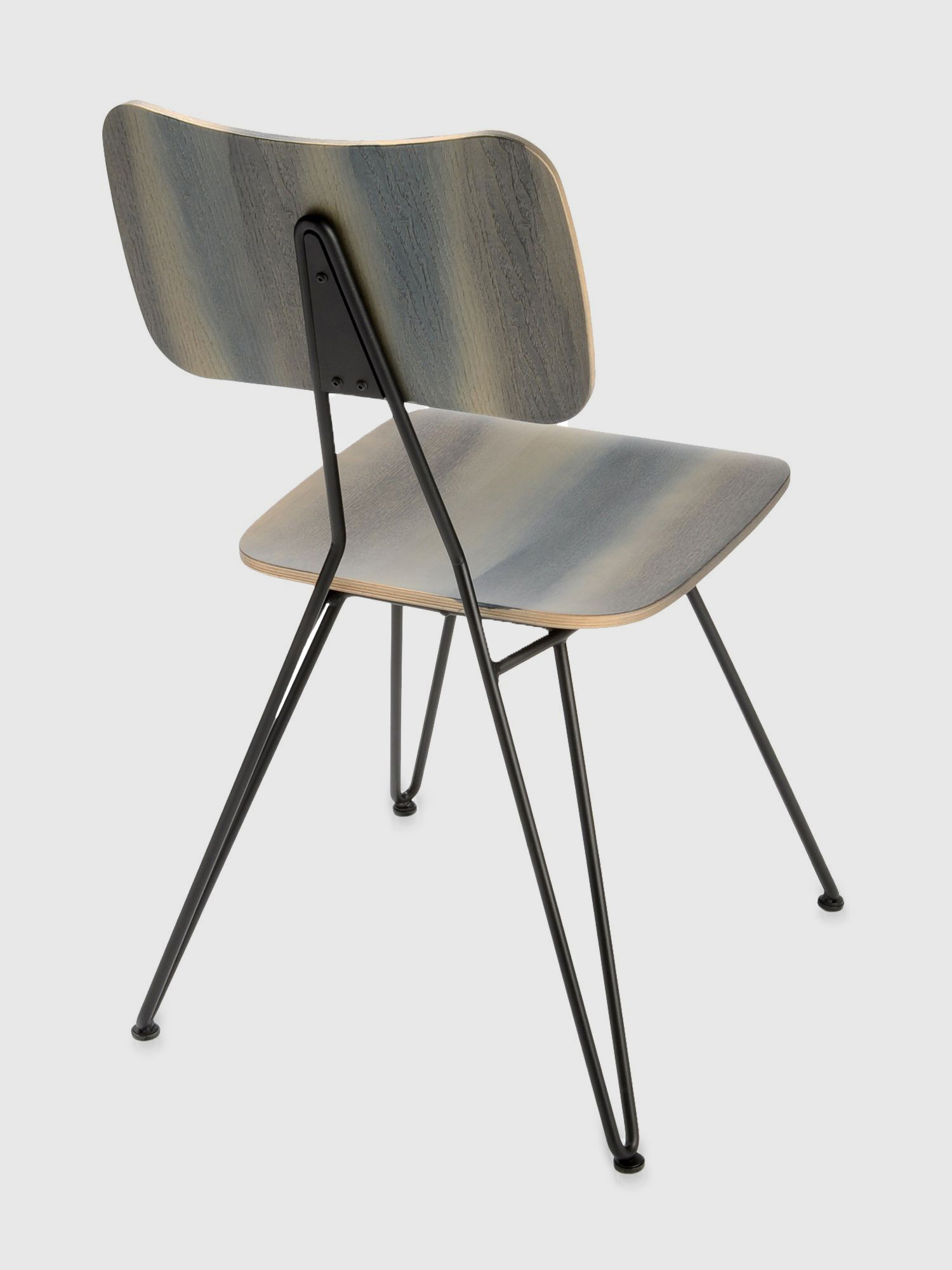 Diesel - DL0F01 OVERDYED, Unisex Side chair with weathered grey treated wood in Grey - Image 2
