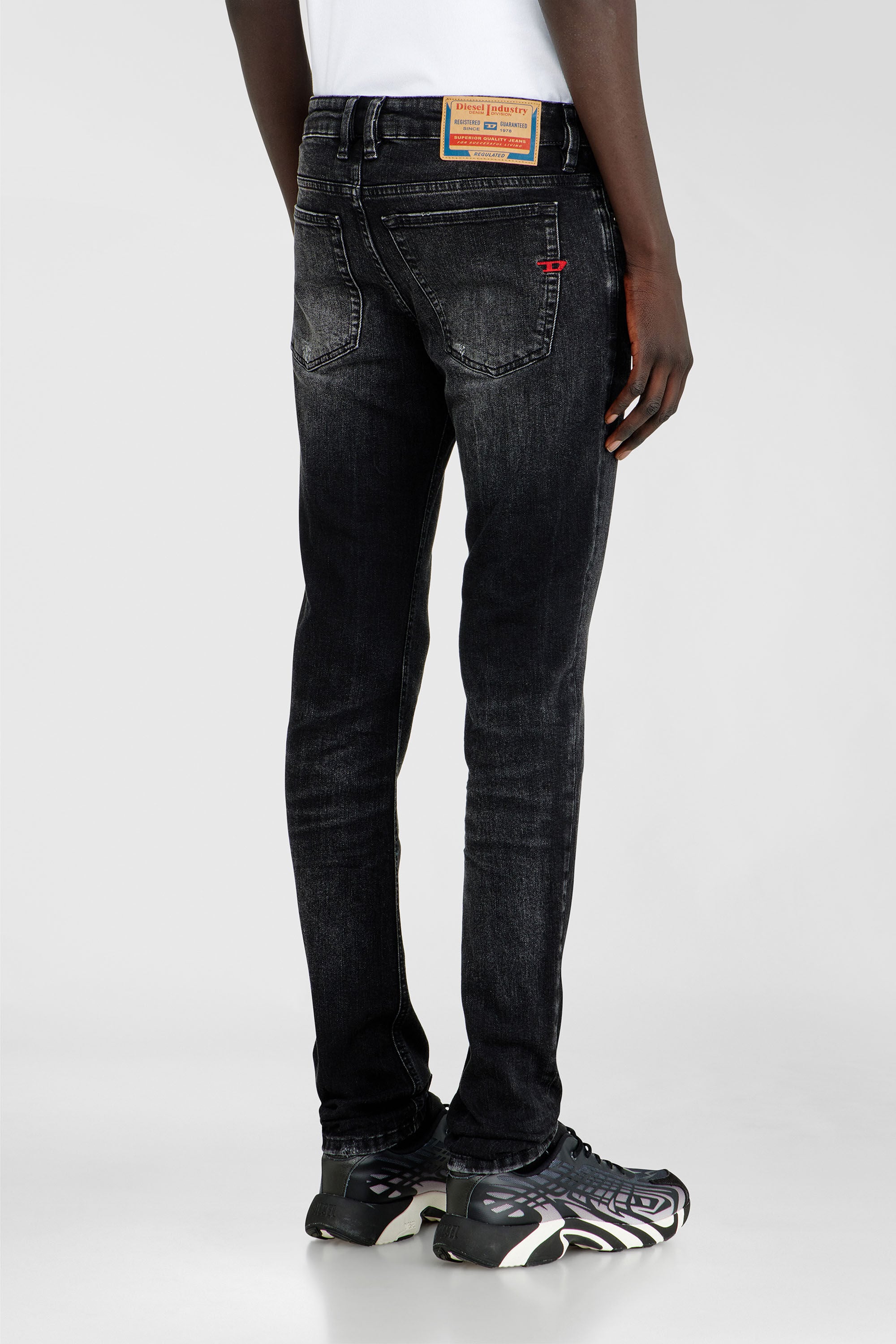 Diesel - Man's Skinny Jeans 1979 Sleenker 0DBDP, Black/Dark grey - 5
