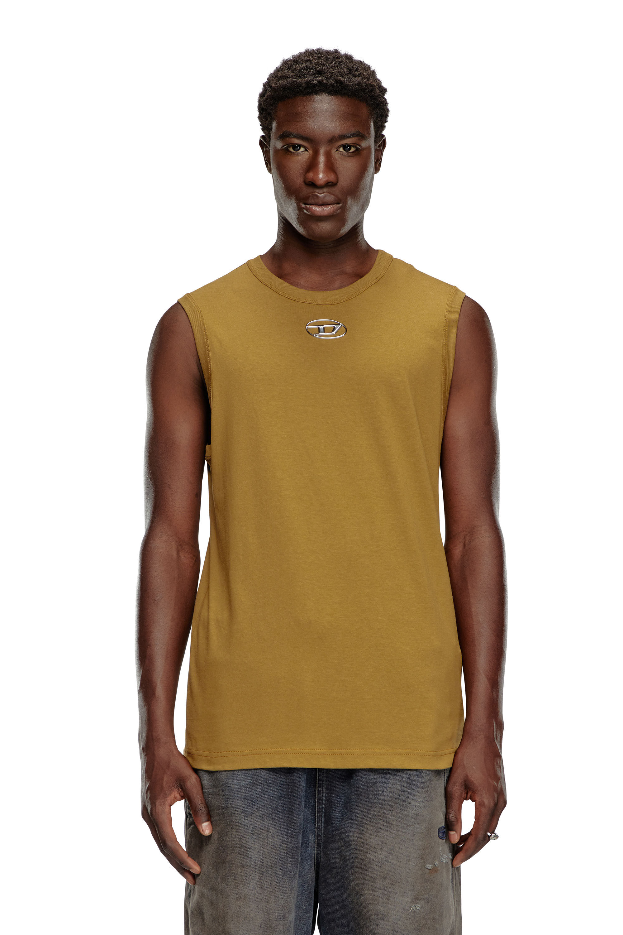 Diesel - T-BISCO-OD, Man Tank top with injection-moulded Oval D in ToBeDefined - Image 3