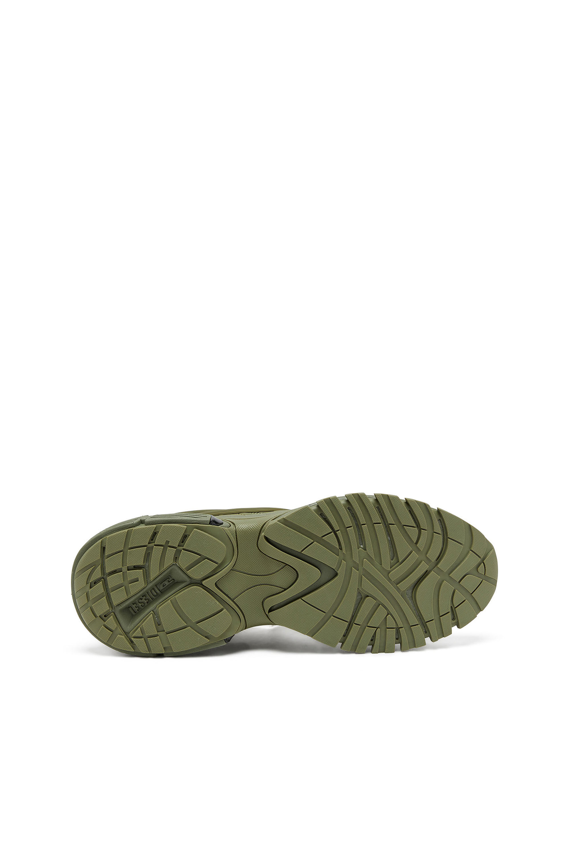 Diesel - S-SERENDIPITY PRO-X1, Man S-Serendipity-Monochrome sneakers in mesh and PU in Green - Image 5