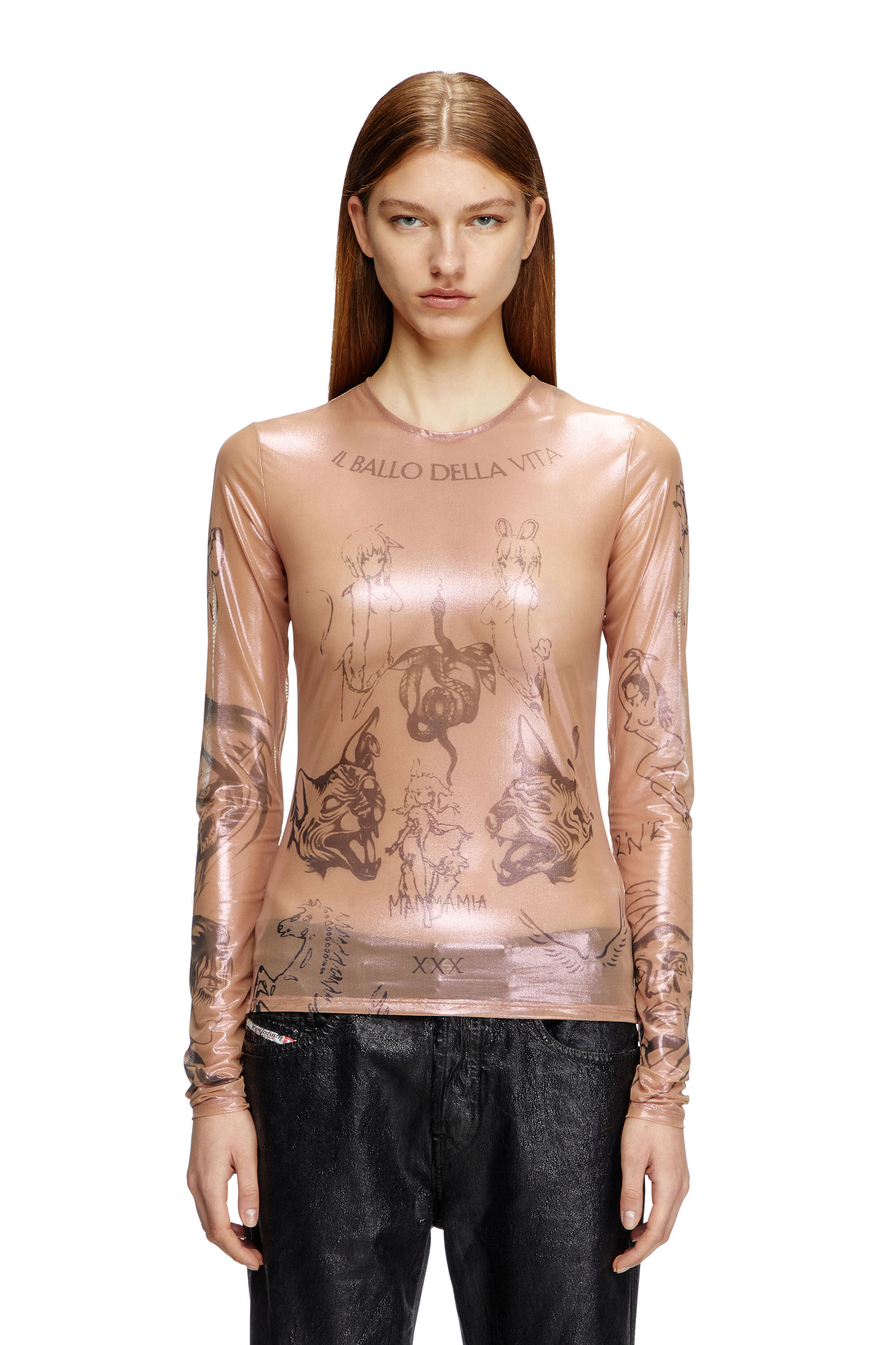 トップス melt the lady gradation tops Major Hottie Lace-Up Flame Tube Top | Windsor