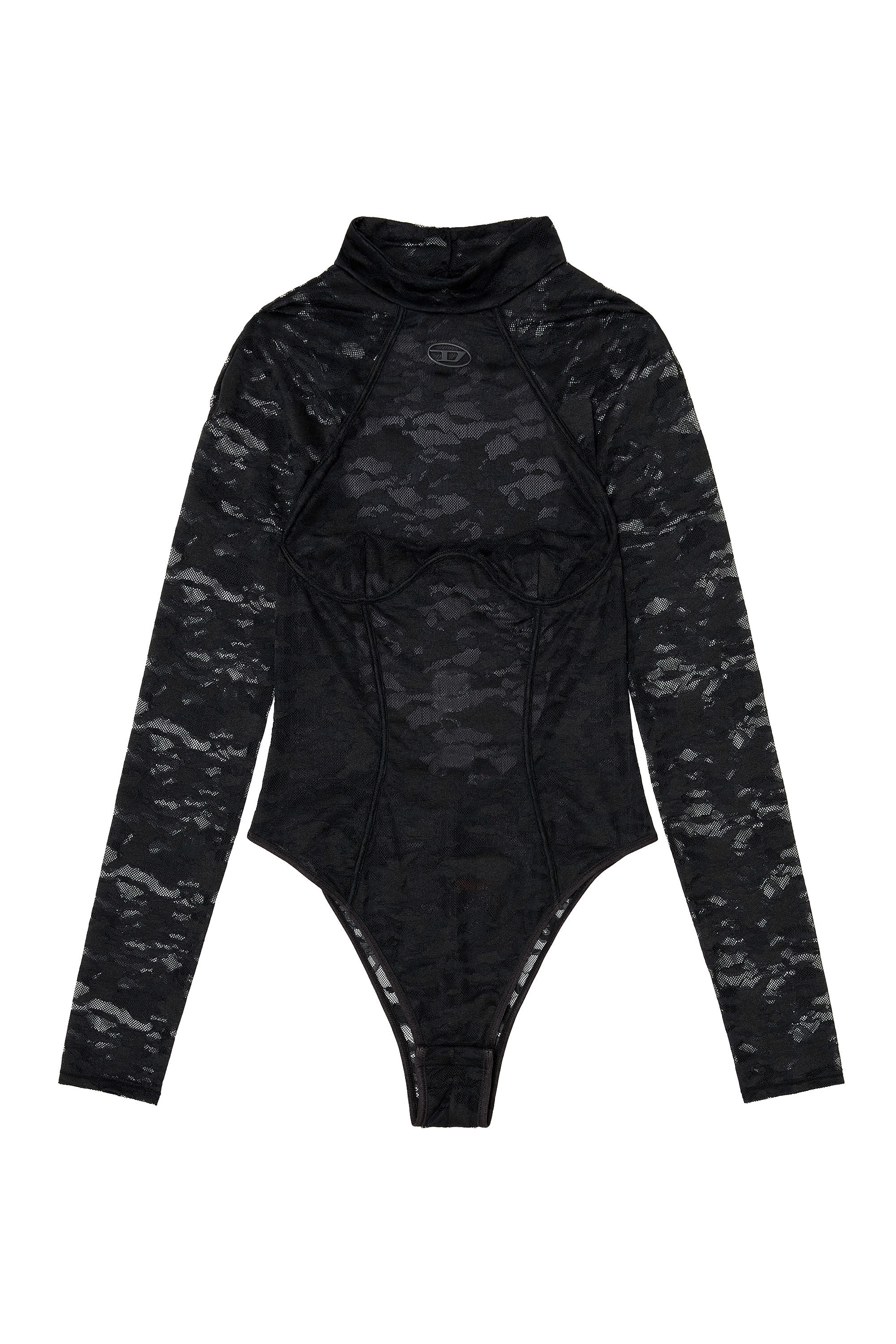 Diesel - VIVIAN-UTLT, Woman's Bodysuit in nylon lace with open back in null - 1