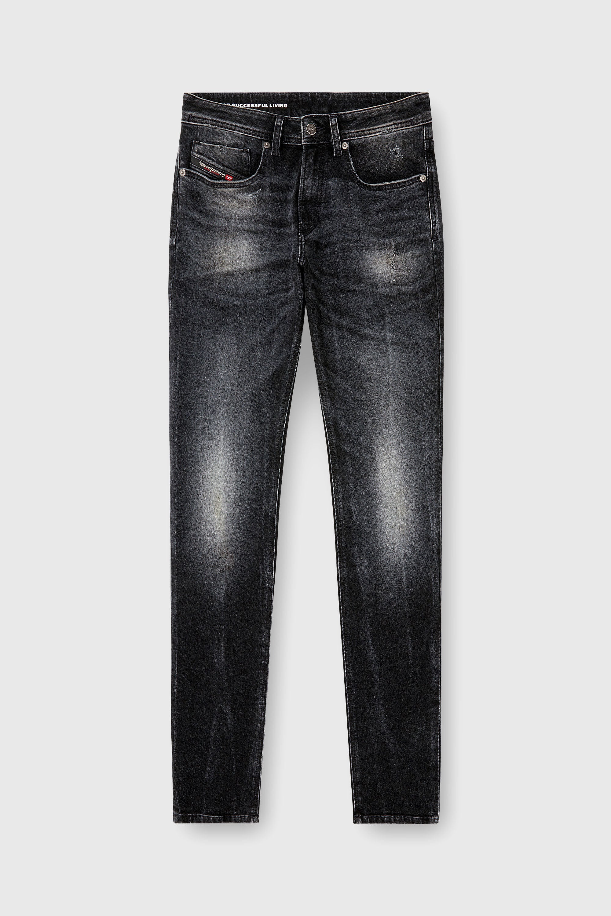 Diesel - Man's Skinny Jeans 1979 Sleenker 0DBDP, Black/Dark grey - 6