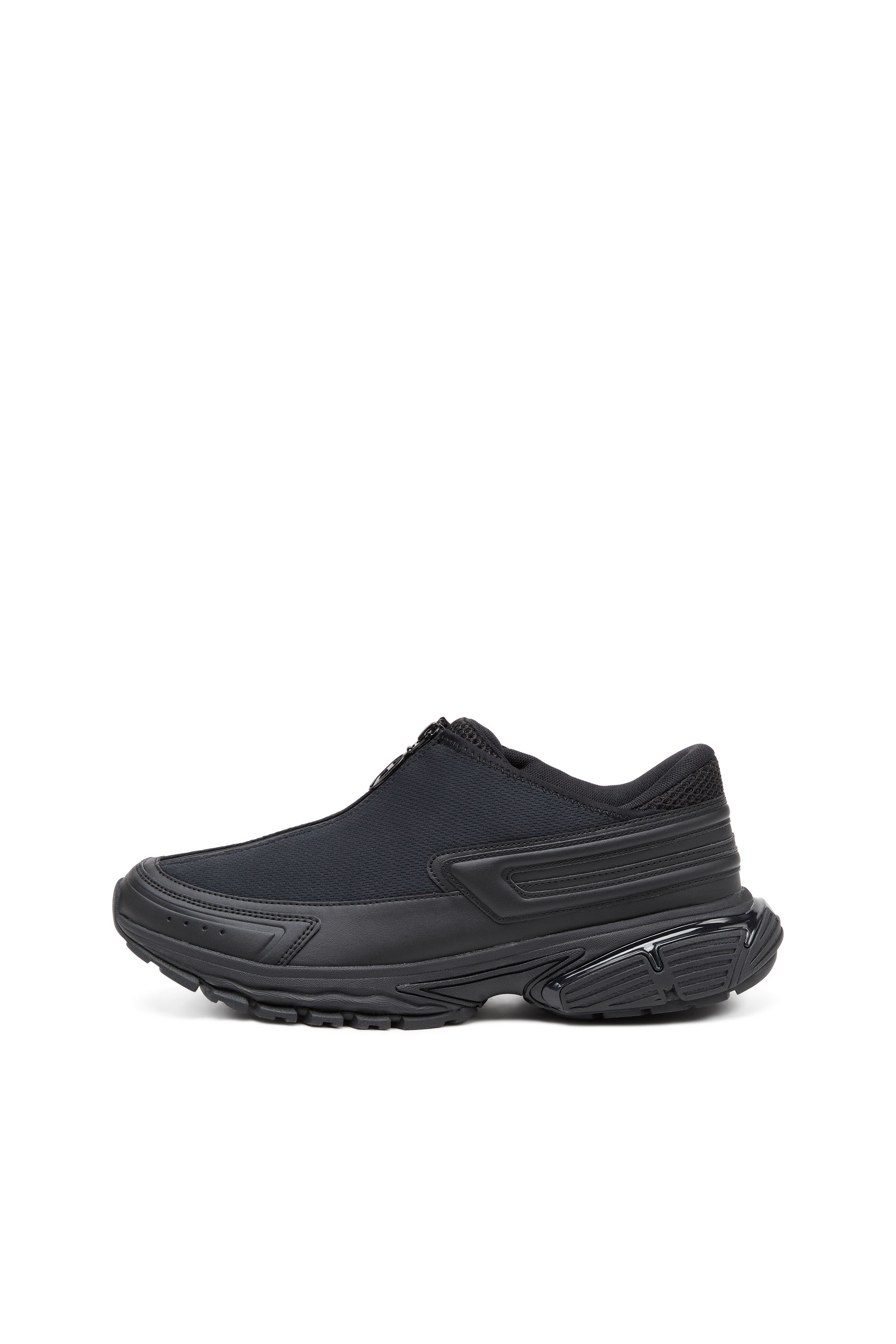 Diesel - S-SERENDIPITY PRO-X1 ZIP X, Unisex S-Serendipity-Slip-on mesh sneakers with zip in Black - Image 7