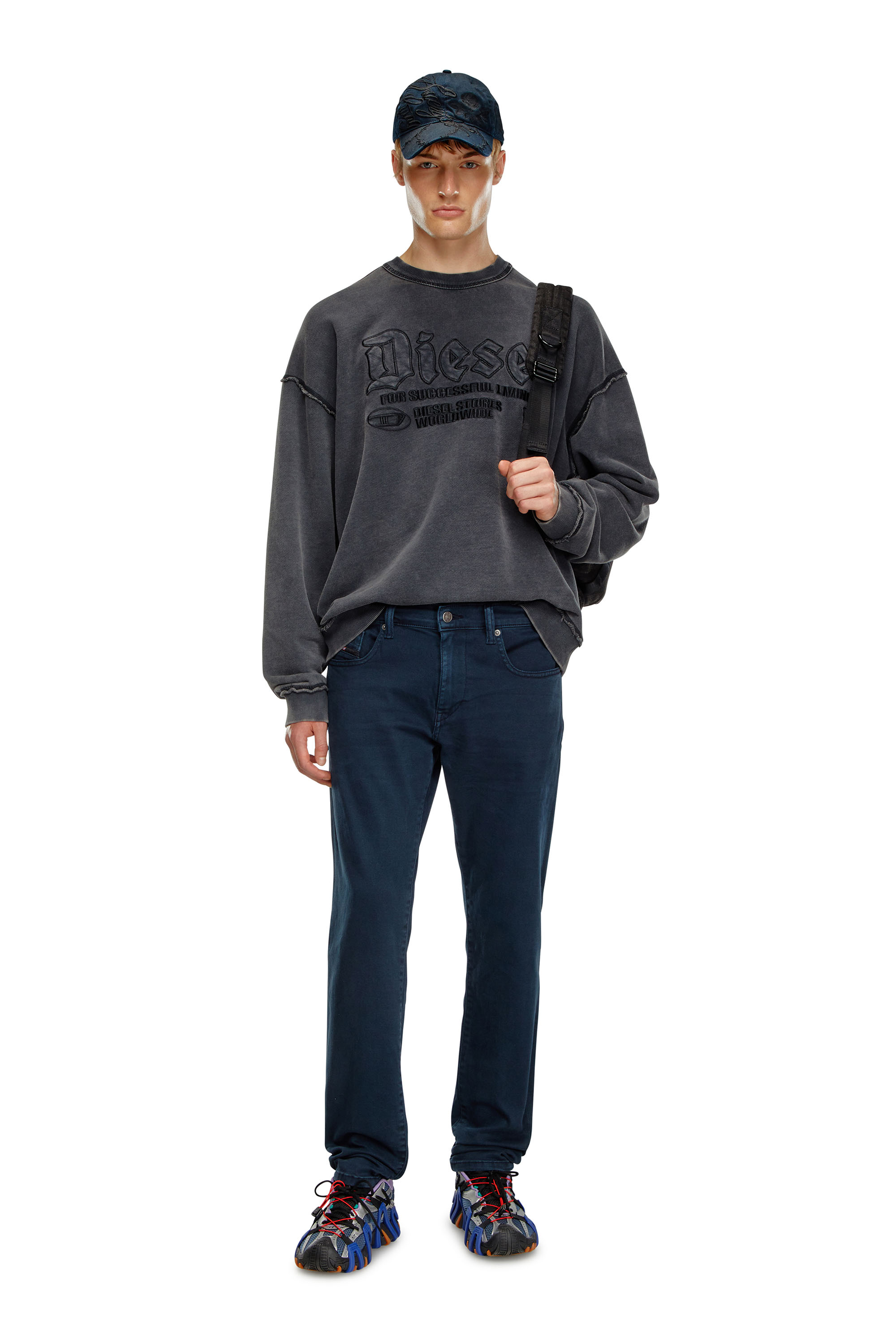 Diesel - Man Slim Jeans 2019 D-Strukt 0QWTY, Medium blue - Image 1
