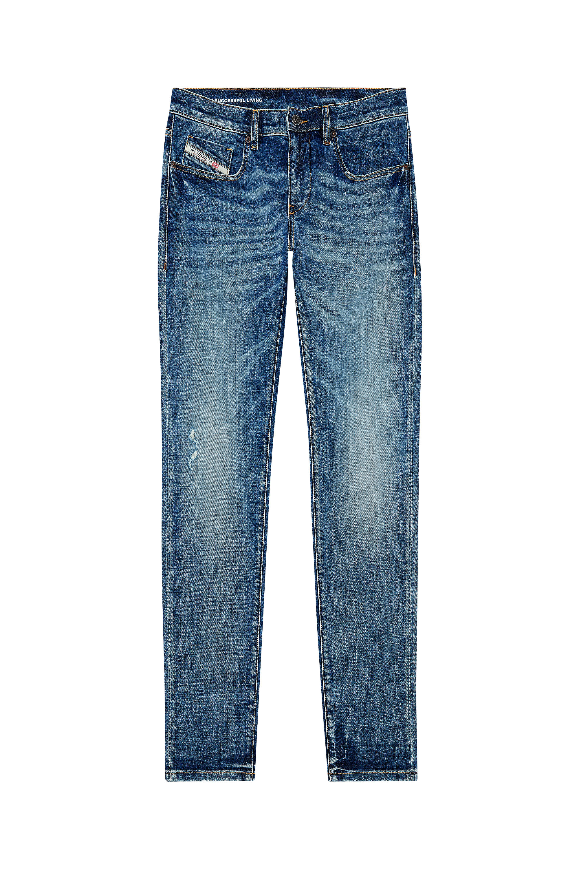Diesel - Man Slim Jeans 2019 D-Strukt 0DQAA, Dark Blue - Image 2