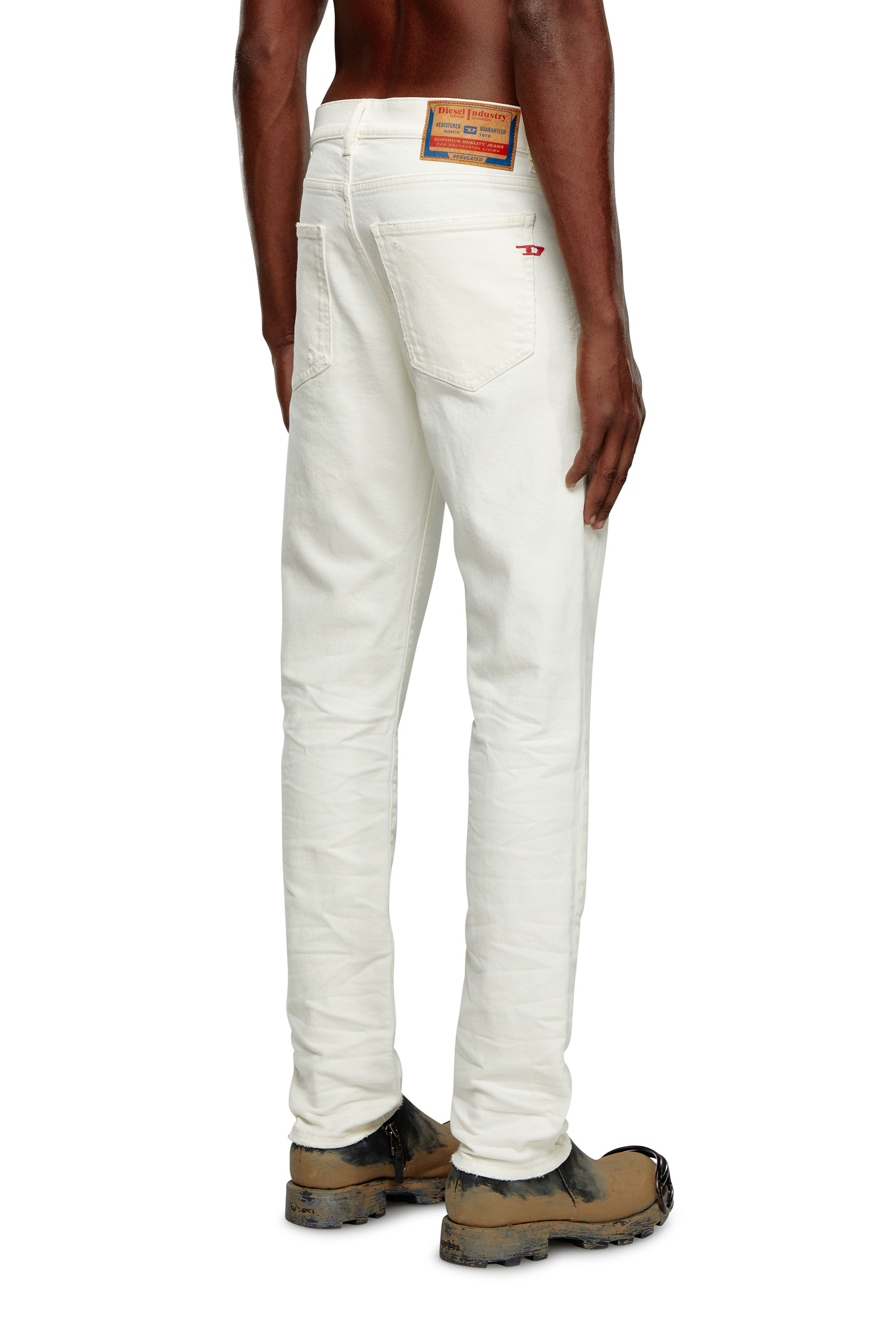 Diesel - Man Slim Jeans 2019 D-Strukt 09I15, White - Image 3