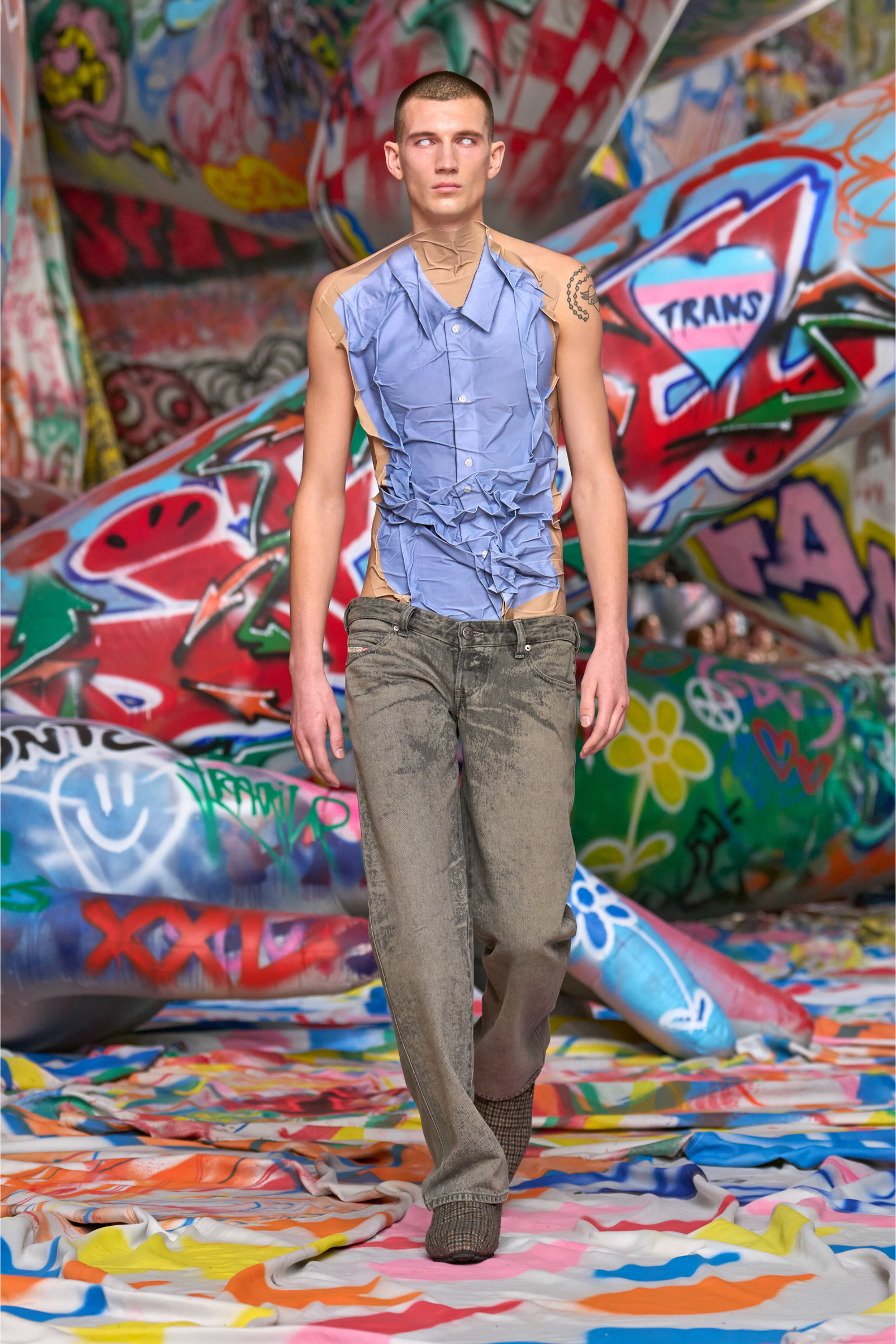 Diesel - Man's Regular Jeans D-Im 007DR, Grey - 6