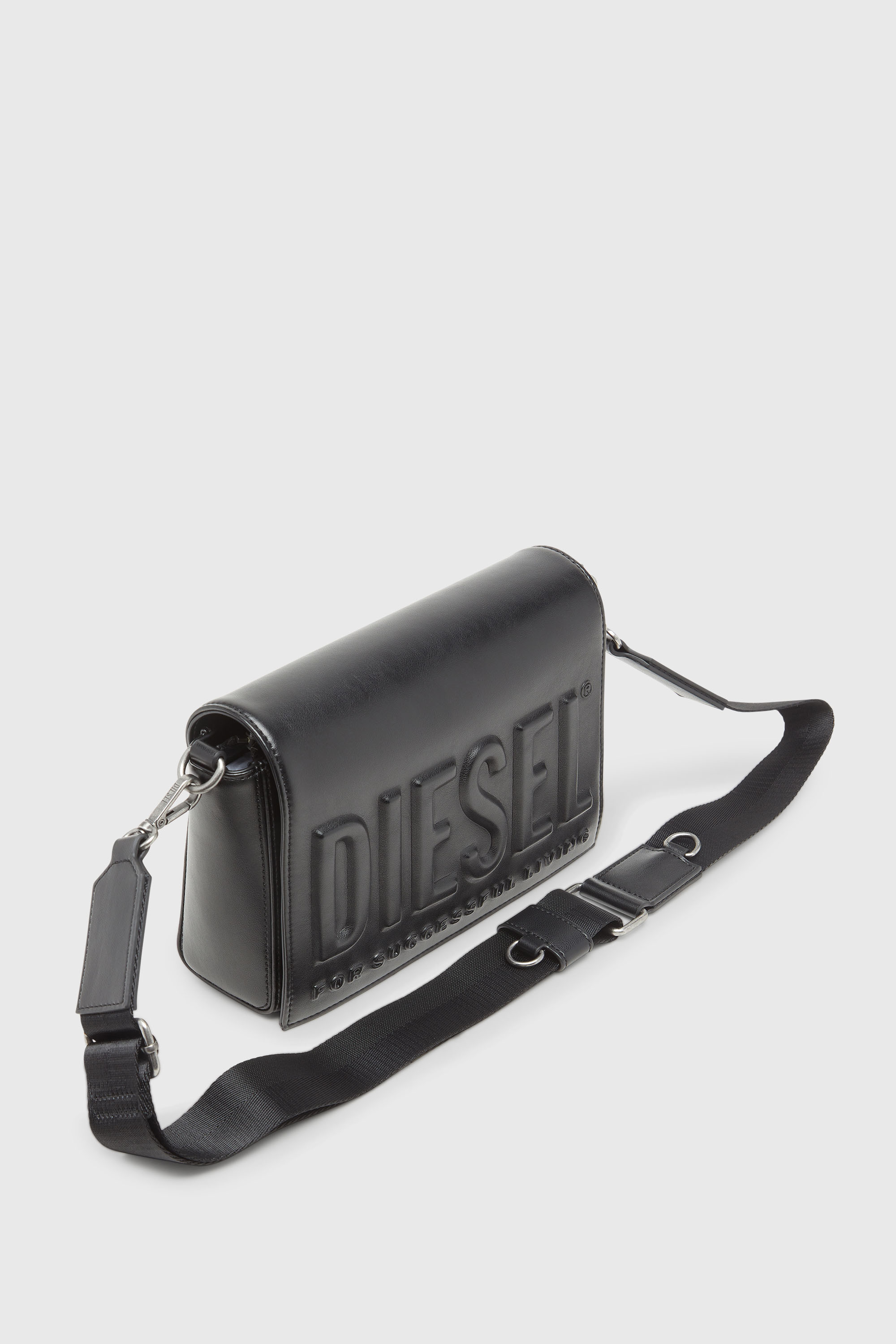 Diesel - DSL 3D CAMERA BAG X, Unisex's Dsl 3D - Camera bag with embossed logo in Black - 5