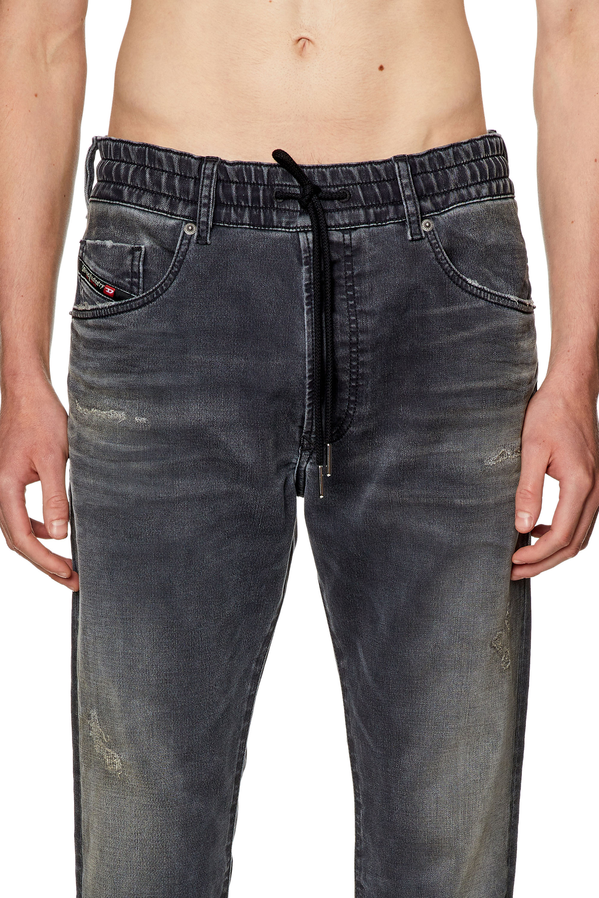 Diesel - Tapered Krooley JoggJeans® 068FP, Black/Dark grey - Image 3
