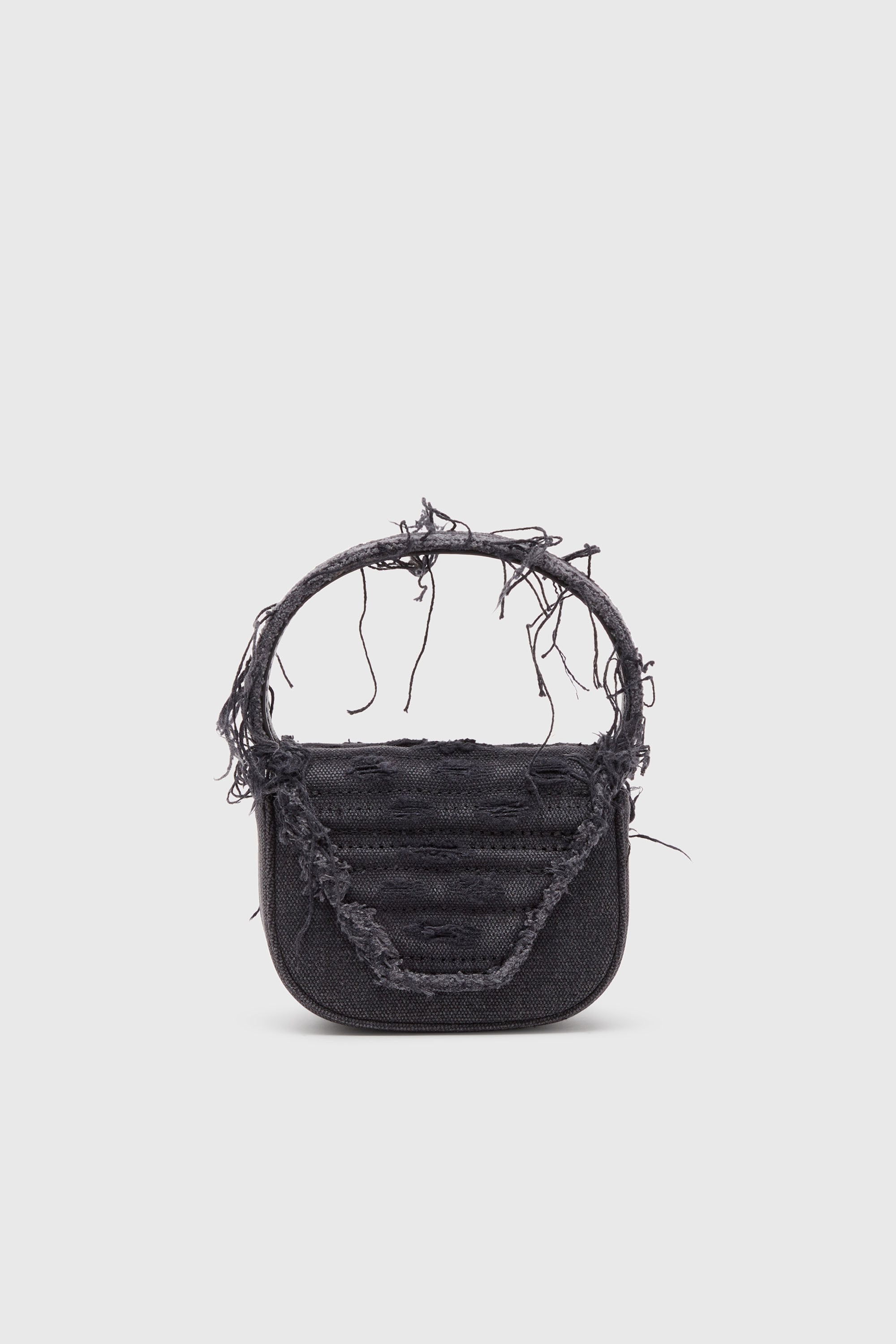 Diesel - 1DR XS, Woman's 1DR XS-Iconic mini bag in canvas and leather in Black - 3