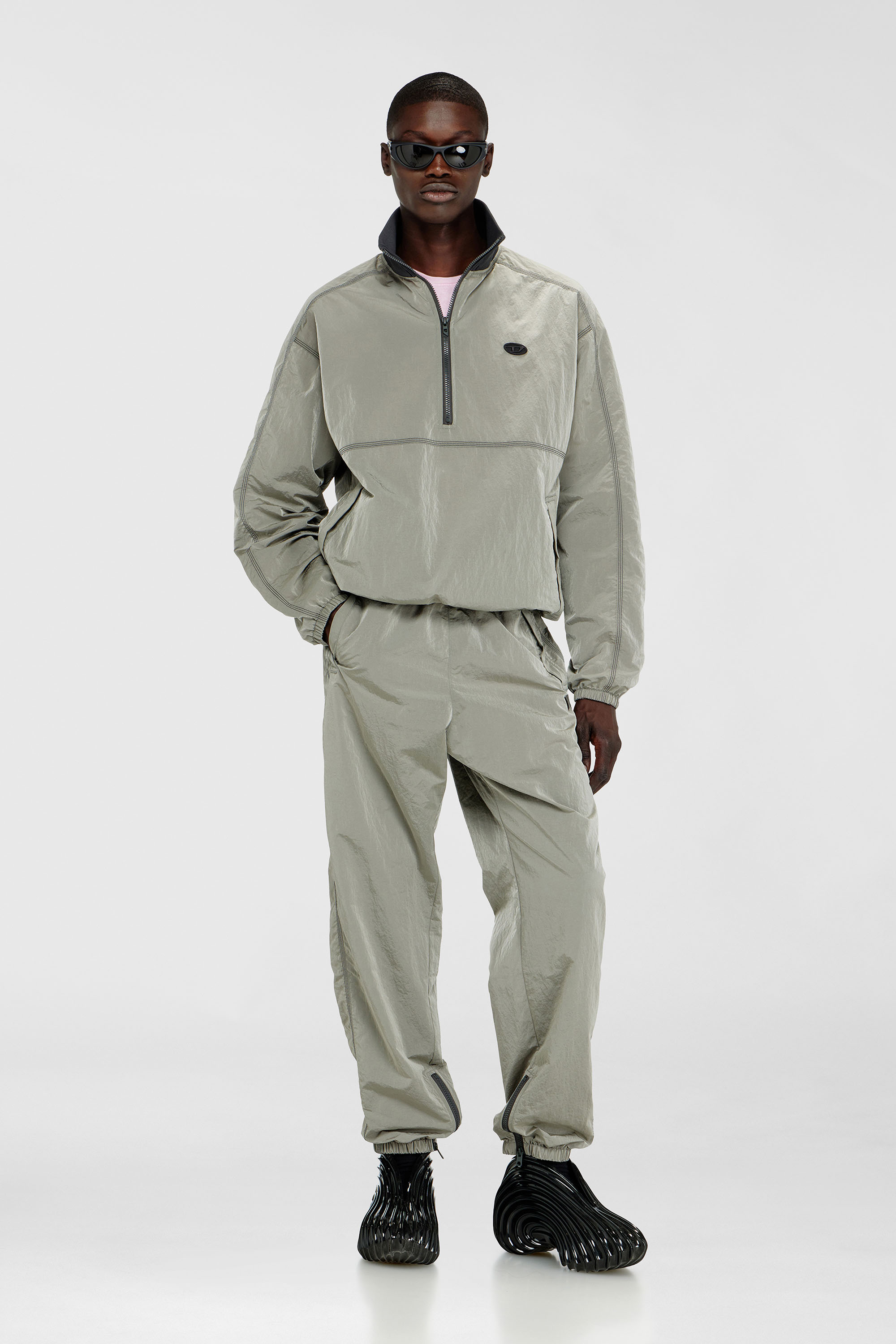 Diesel - MELISSA QUANTUM SNEAKERS X, Unisex's Slip-on sneaker in Melflex&reg; in Black - 8