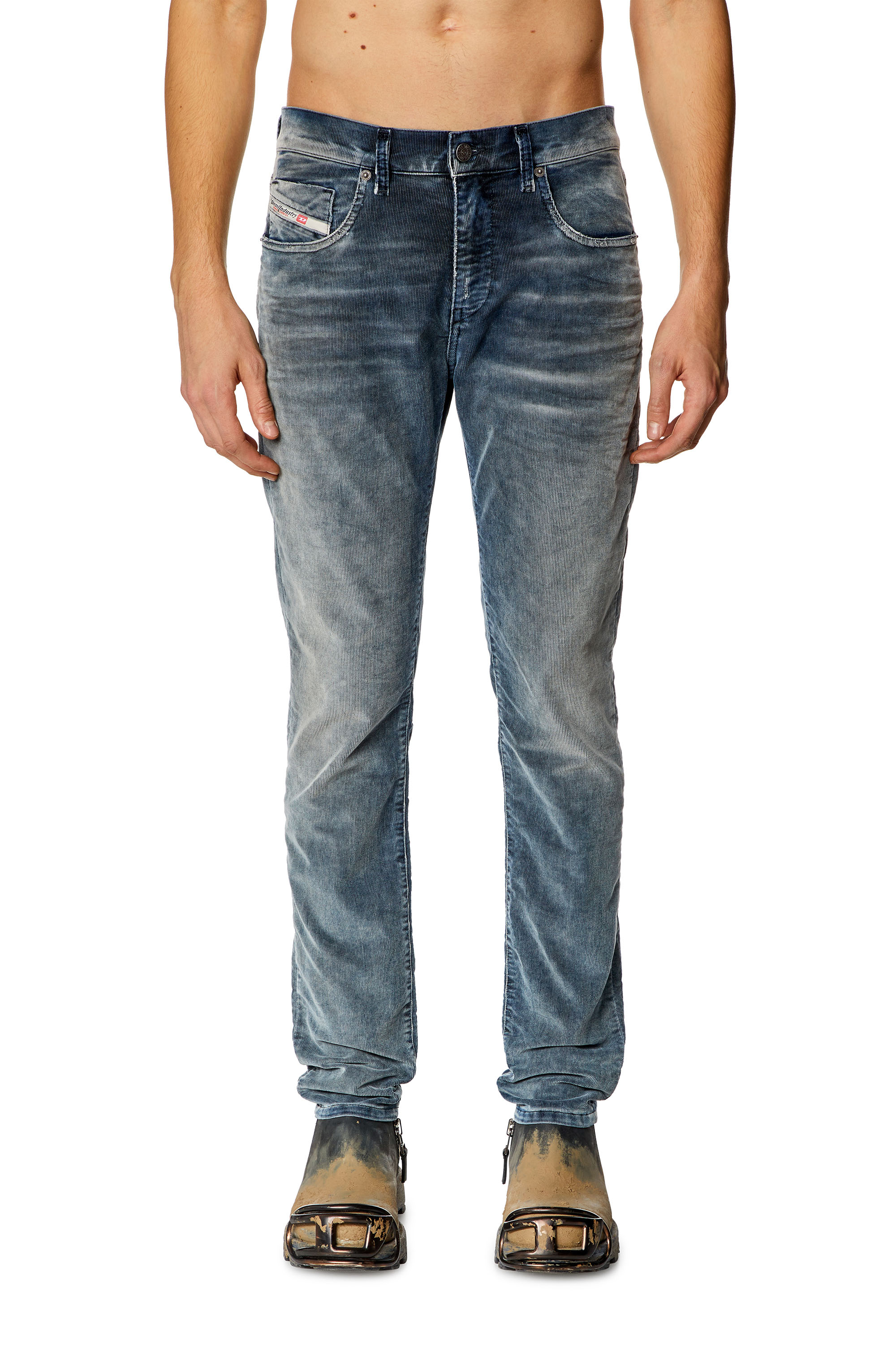 Diesel - Man Slim Jeans 2019 D-Strukt 068JF, Dark Blue - Image 2