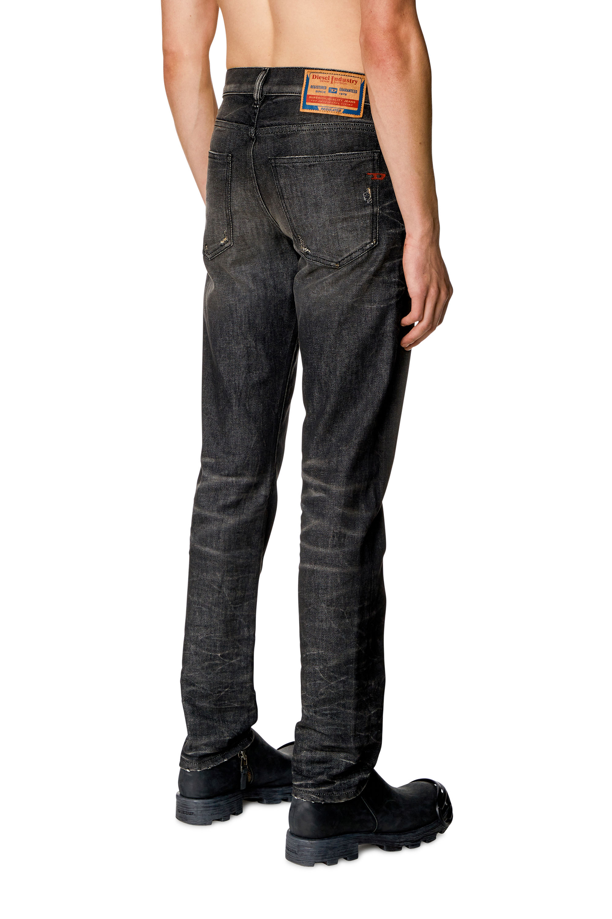 Diesel - Slim Jeans 2019 D-Strukt 09H51, Black/Dark grey - Image 1