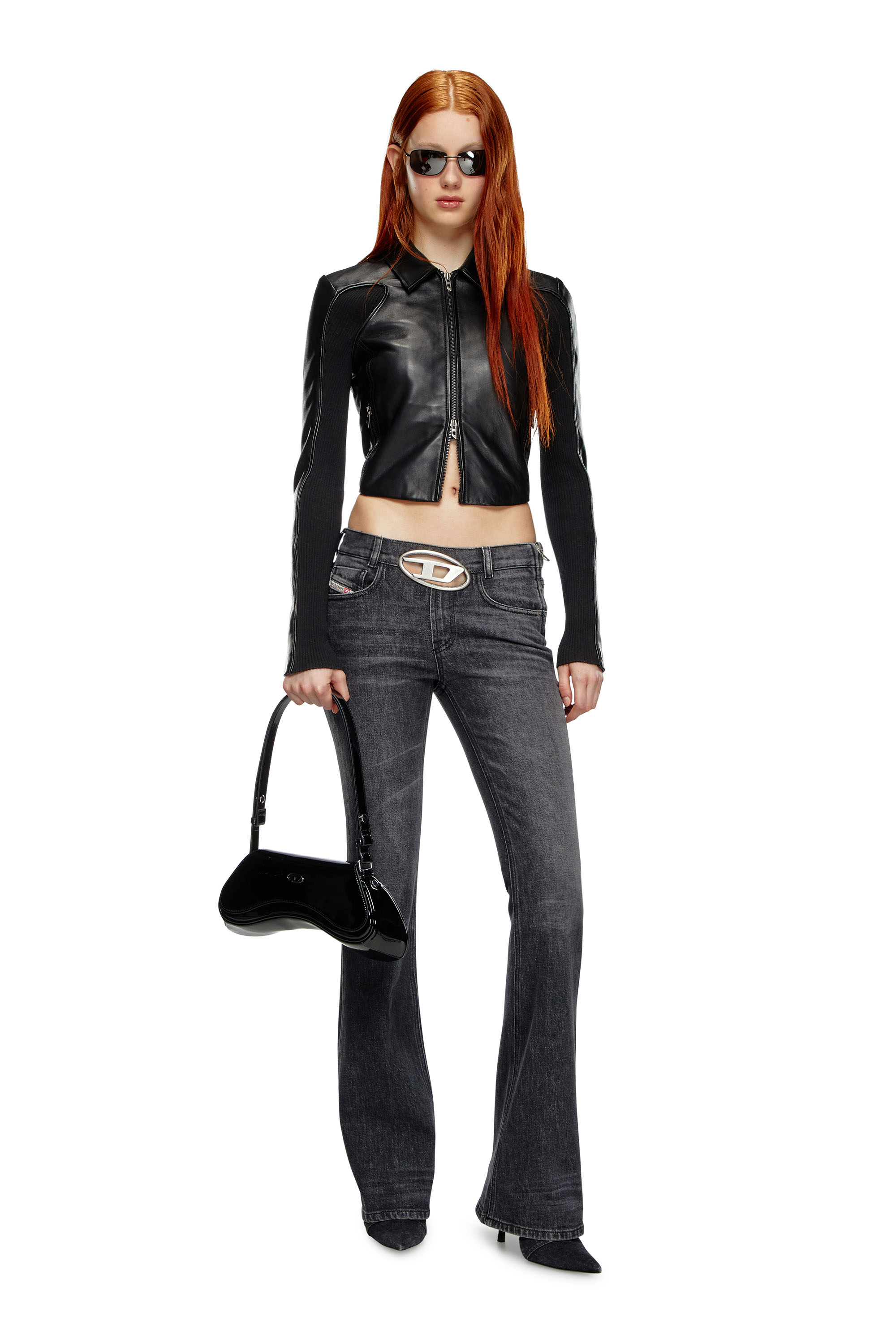 Diesel - Bootcut and Flare Jeans 1969 D-Ebbey 0CKAH, Black/Dark grey - Image 4