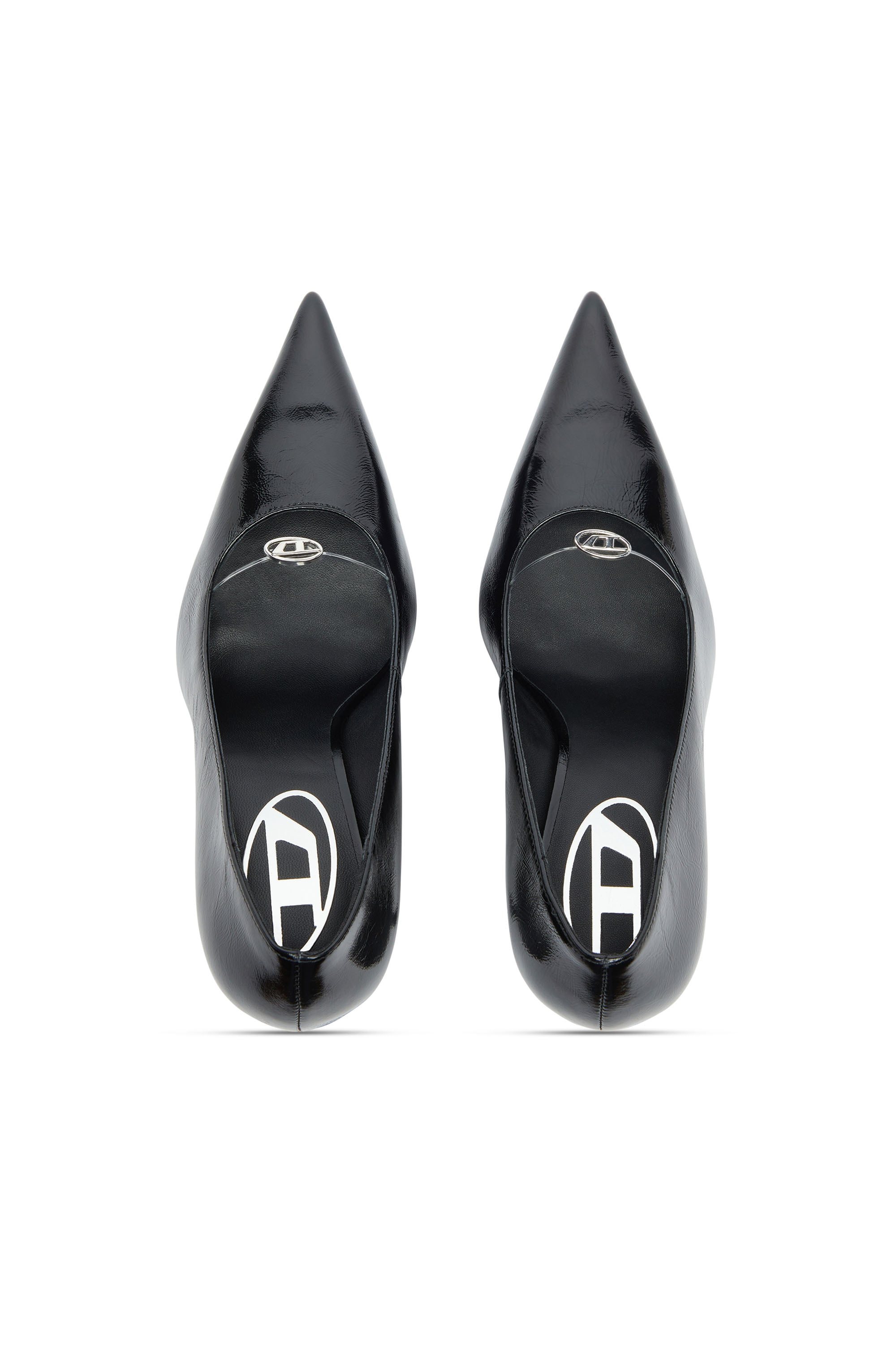 Diesel - D-JEWELS 90 P, Woman's D-Ten&Half - Pumps in naplak leather in Black - 4