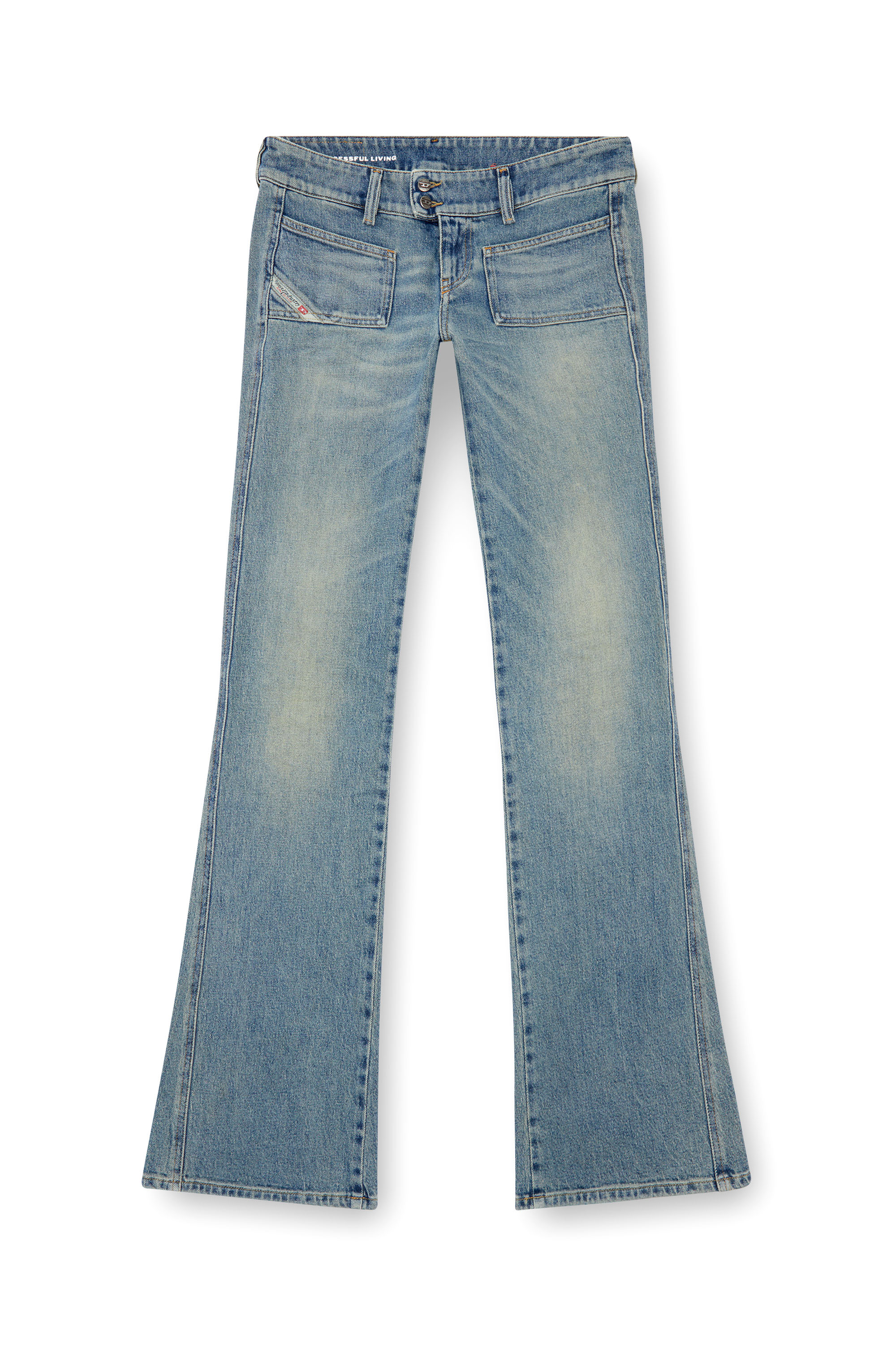 Diesel - Woman Bootcut and Flare Jeans D-Hush 09J55, Light Blue - Image 5