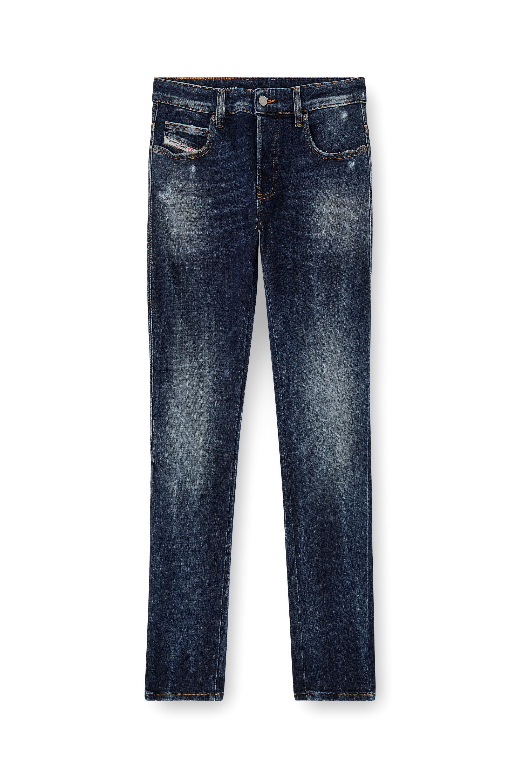 Slim Jeans 1993 D-Vyl 0ADBN, Dark Blue Diesel - Man's Slim Jeans 1993 D-Vyl 0ADBN, Dark Blue - 2