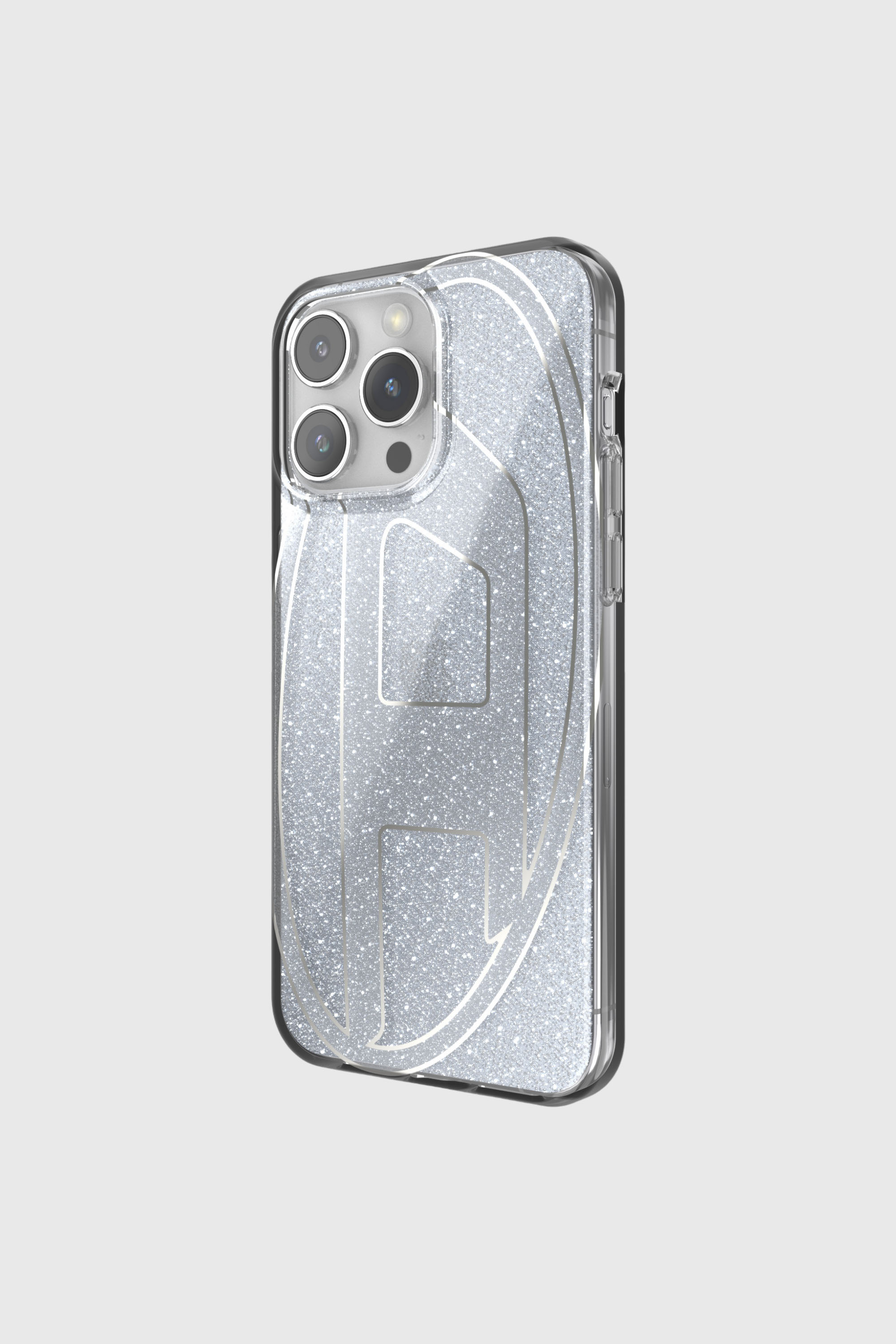 Diesel - 60033 AOP CASE, Unisex's Glitter Case for iP 15 Pro Max in Silver - 3