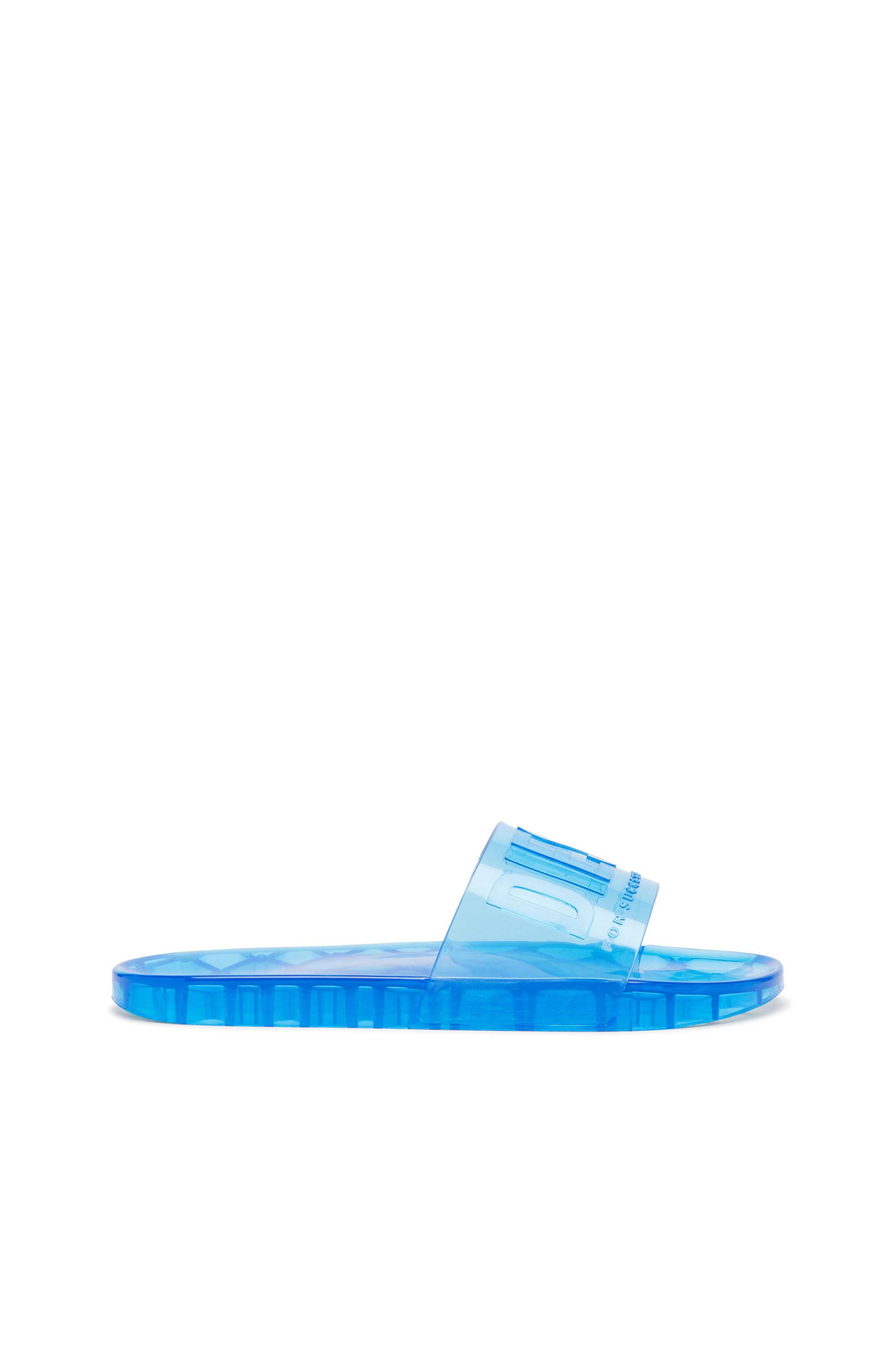 Diesel - SA-KARAIBI GL X, Woman Sa-Karaibi-Pool slides in clear PVC in Blue - Image 1