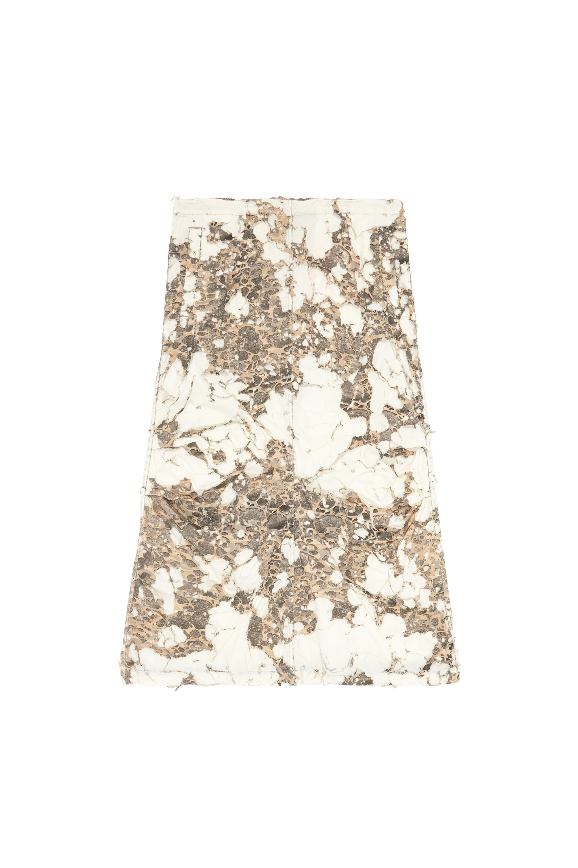 Diesel - O-HOCKYS, Woman Long skirt with destroyed camo layer in White - Image 6