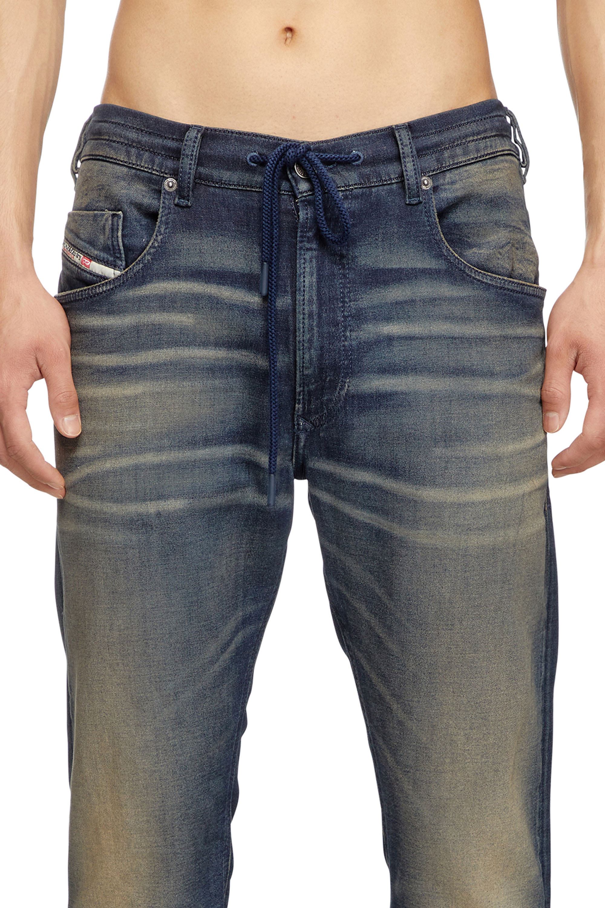 Diesel - Man's Tapered 2030 D-Krooley Joggjeans® 068PM, Dark Blue - 5