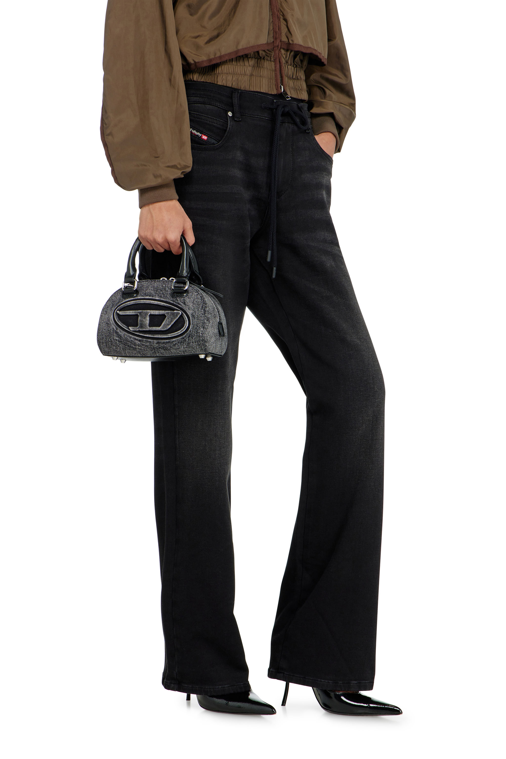 Diesel - Woman's Regular 2071 D-Meel Joggjeans&reg; 09P90, Black/Dark grey - 4