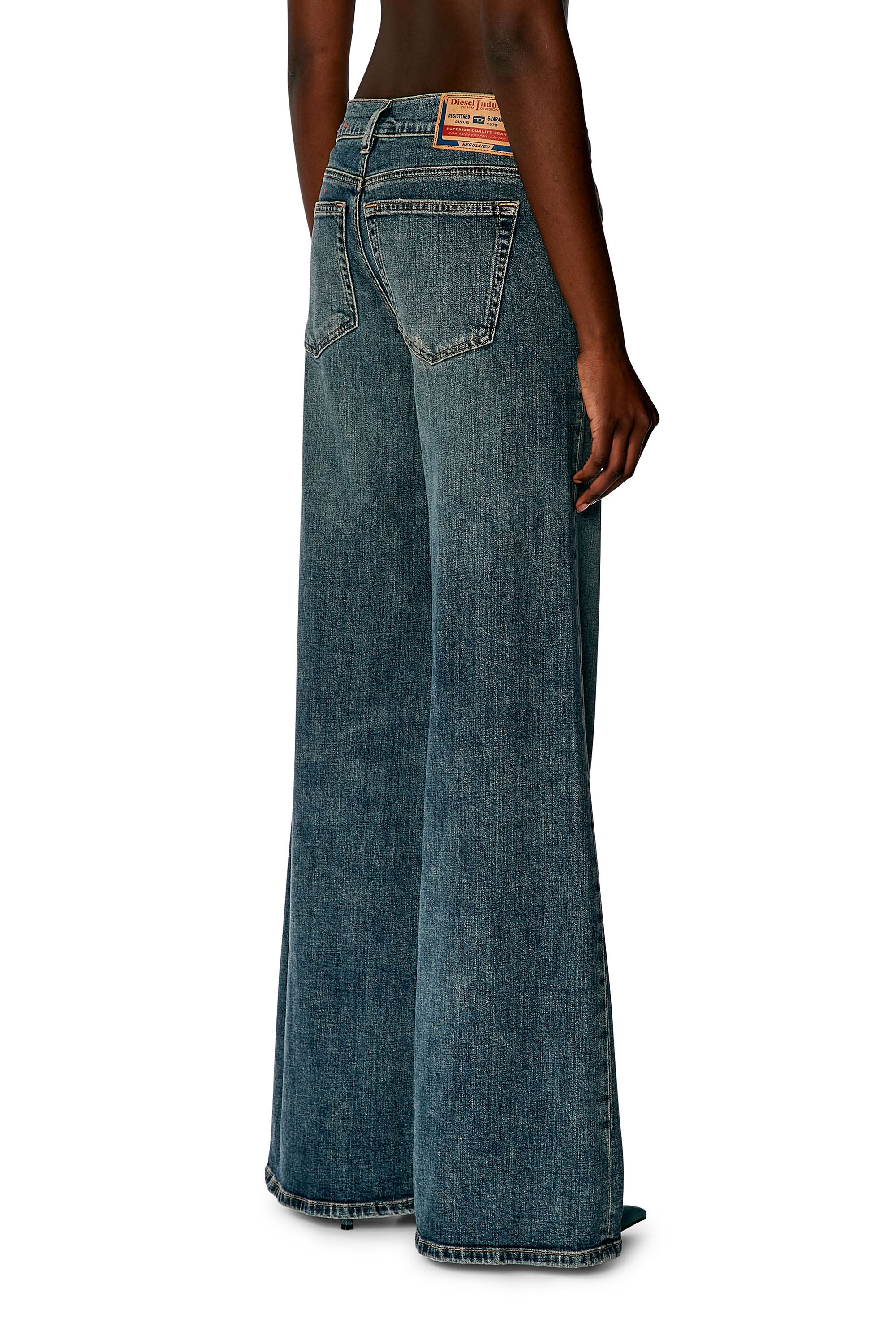 Diesel - Woman Bootcut and Flare Jeans 1978 D-Akemi 0DQAC, Medium blue - Image 3