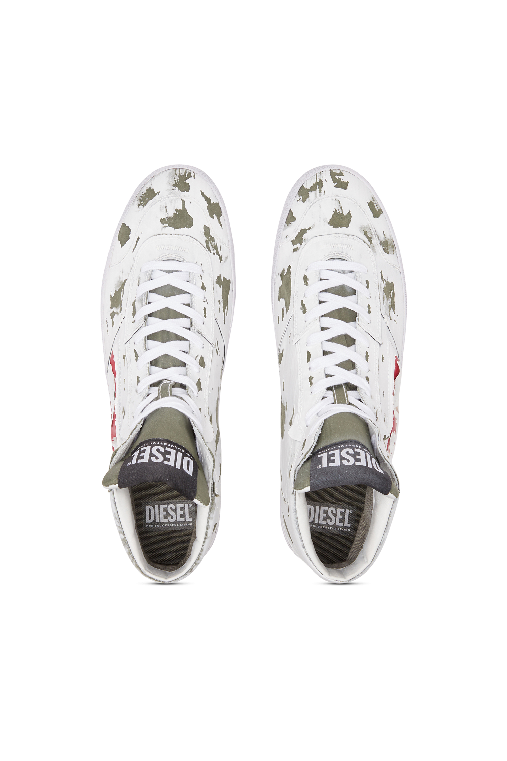 Diesel - S-LEROJI MID, Man S-Leroji Mid-High-top sneakers with rips in Multicolor - Image 5