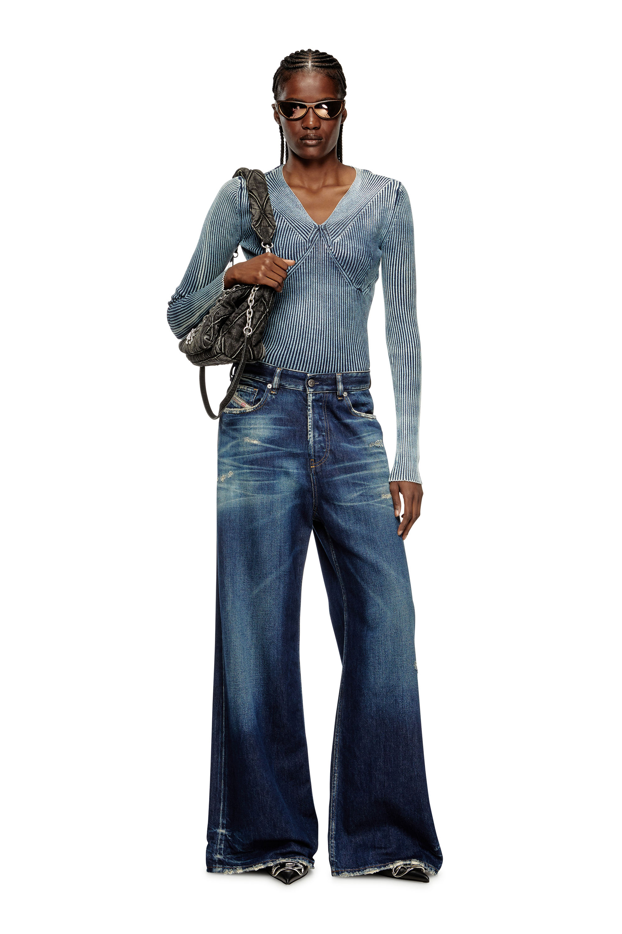 Relaxed Jeans 1996 D-Sire 09M06, Dark Blue Diesel - Woman's Relaxed Jeans 1996 D-Sire 09M06, Dark Blue - 1