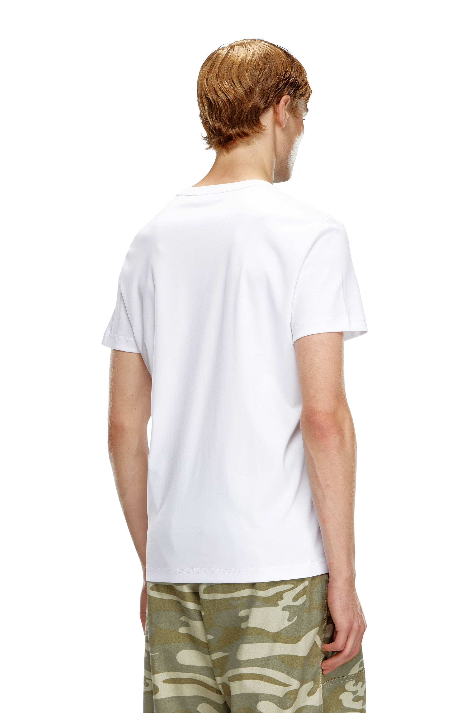 Diesel - T-MIEGOR-K77, Man's T-shirt in mercerised cotton in White - 4