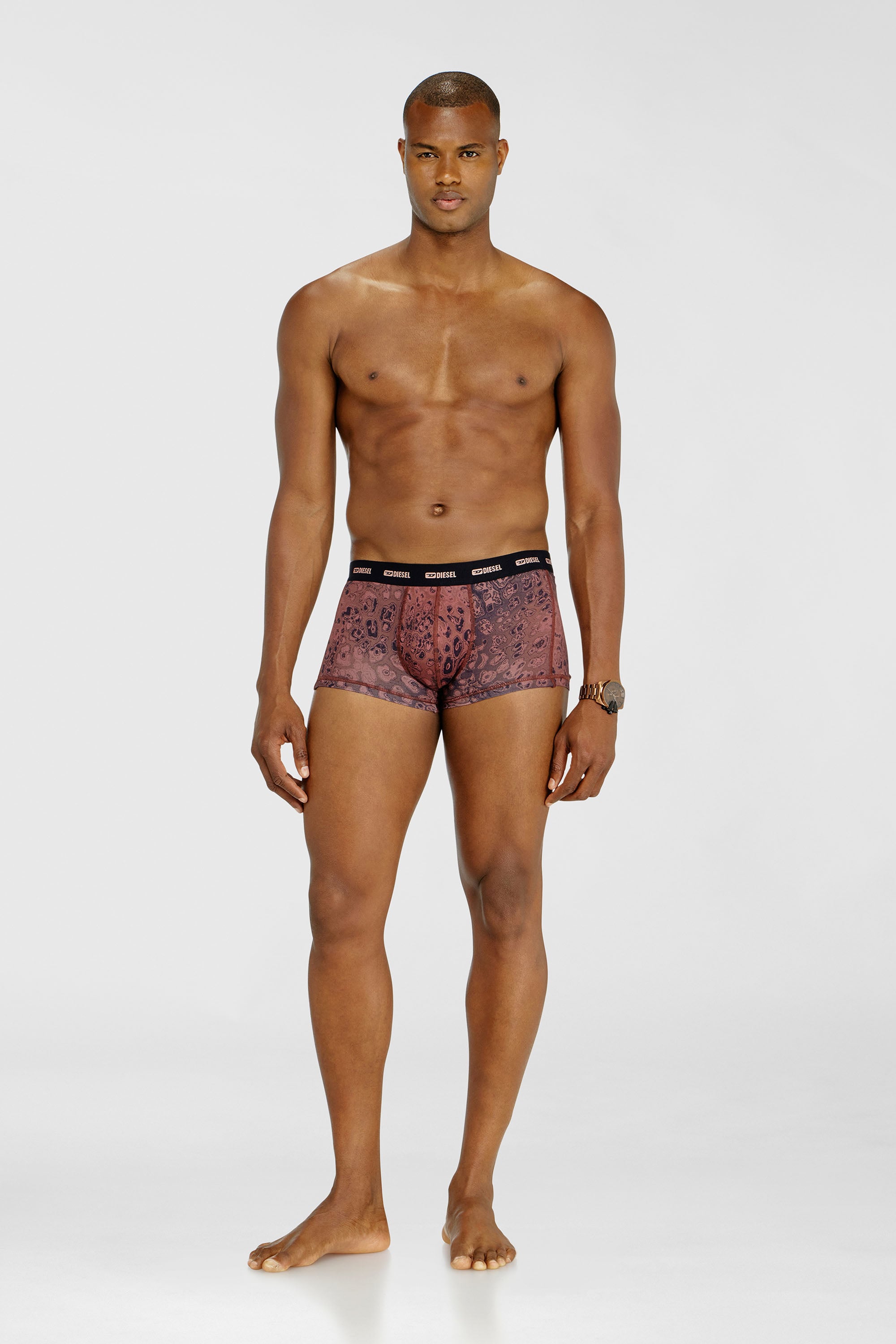 Diesel - DAMIEN-UTLT-3PACK, Man's Three-pack of stretch cotton boxer briefs in Violet - 2