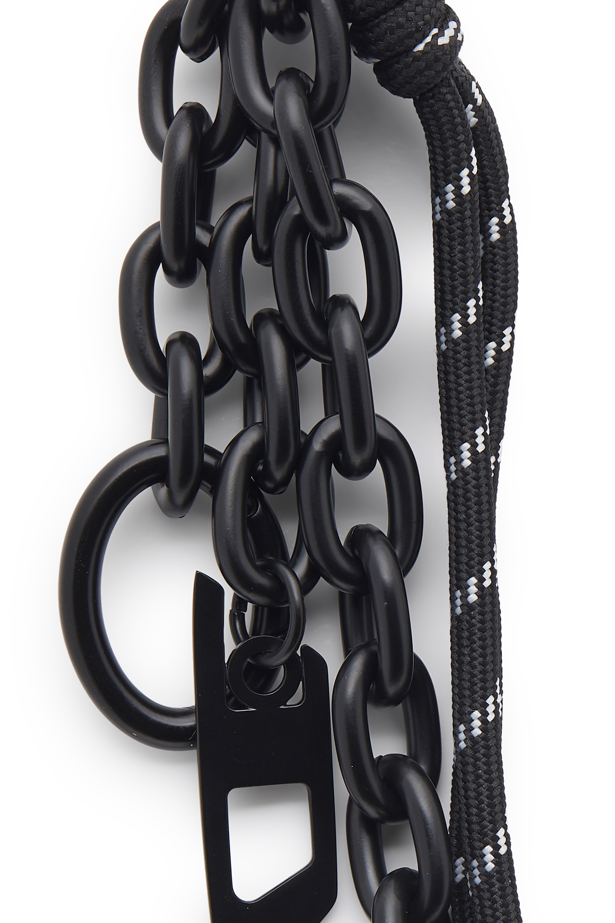 Diesel - CHAIN-D L, Unisex's Charm in chain and rope in Black - 2