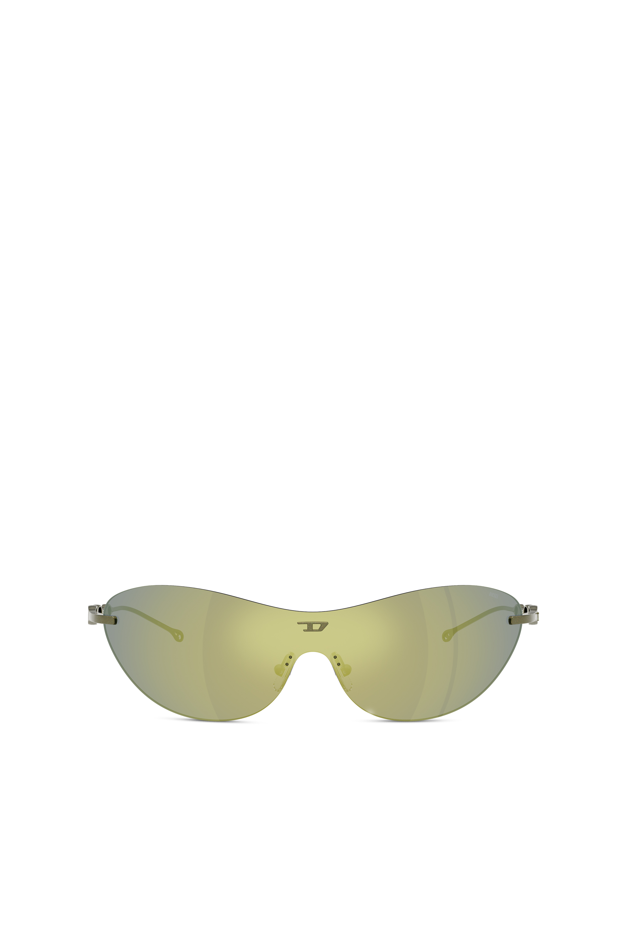 Diesel - 0DL1006 SIZE 35, Unisex's Iconic oval sunglasses in Green - 1