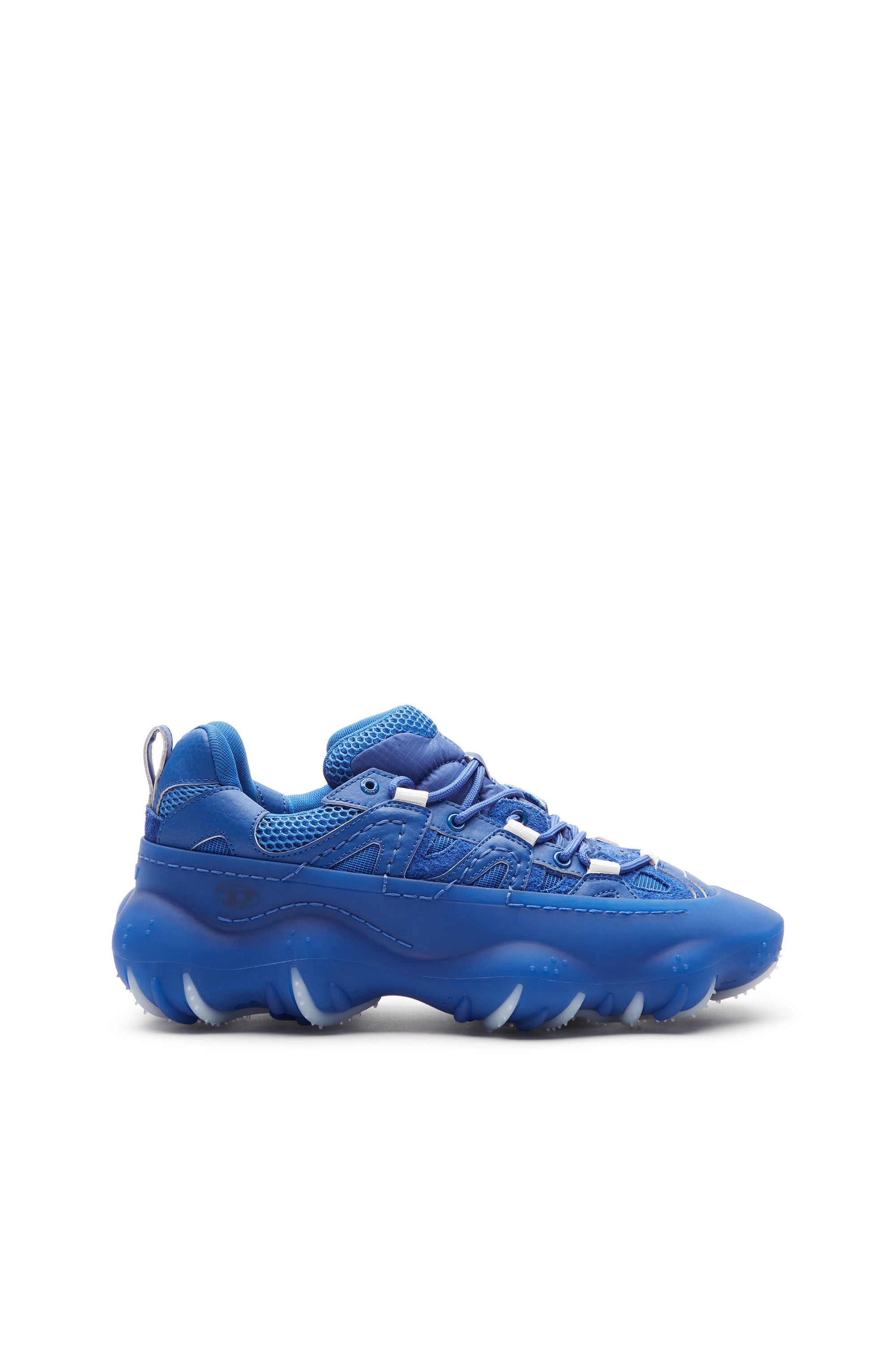 Diesel - S-PROTOTYPE P1, Man S-Prototype P1-Low-top sneakers with rubber overlay in Blue - Image 1