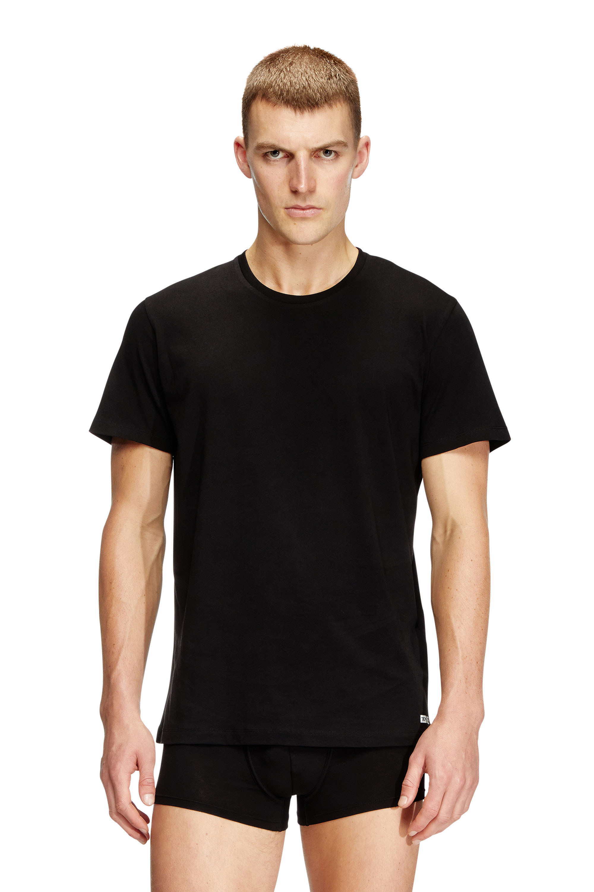 Diesel - RANDAL-D-BOX-3PACK, Man's Three-pack of T-shirts in Black - 3