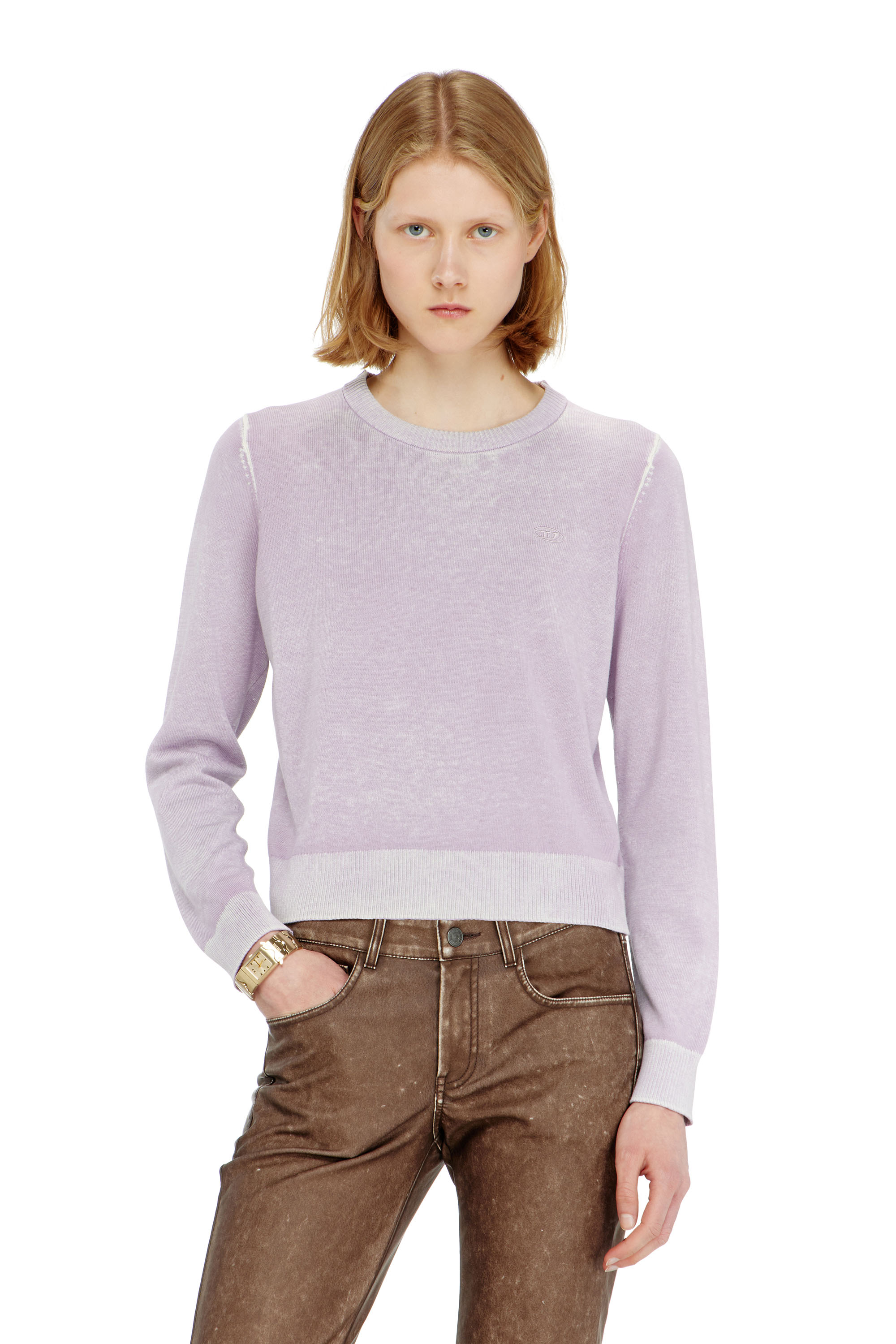 Diesel - M-LOVRE, Woman's Jumper with faded reverse print in null - 1