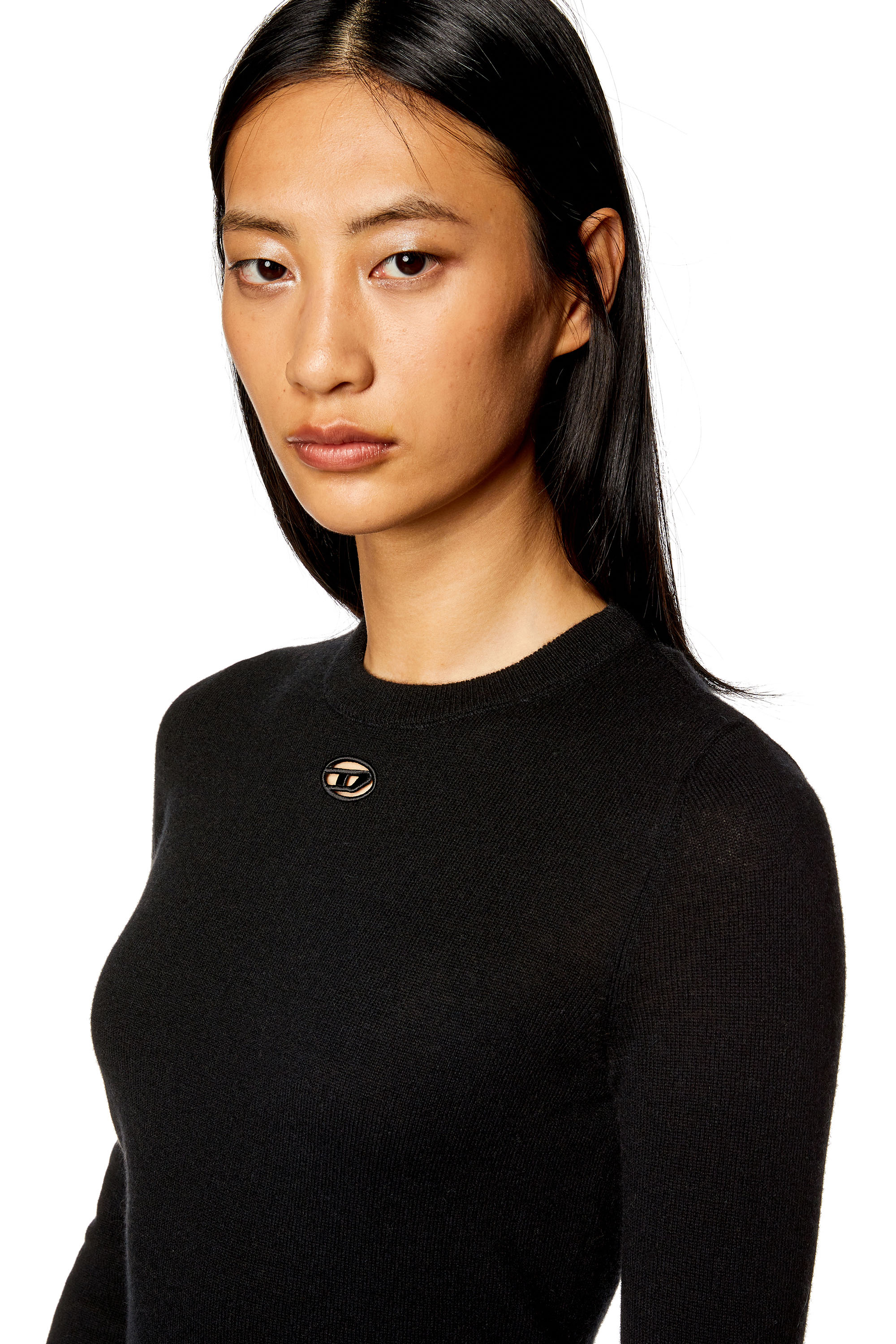 Diesel - M-AREESAX, Woman Wool and cashmere top in Black - Image 5