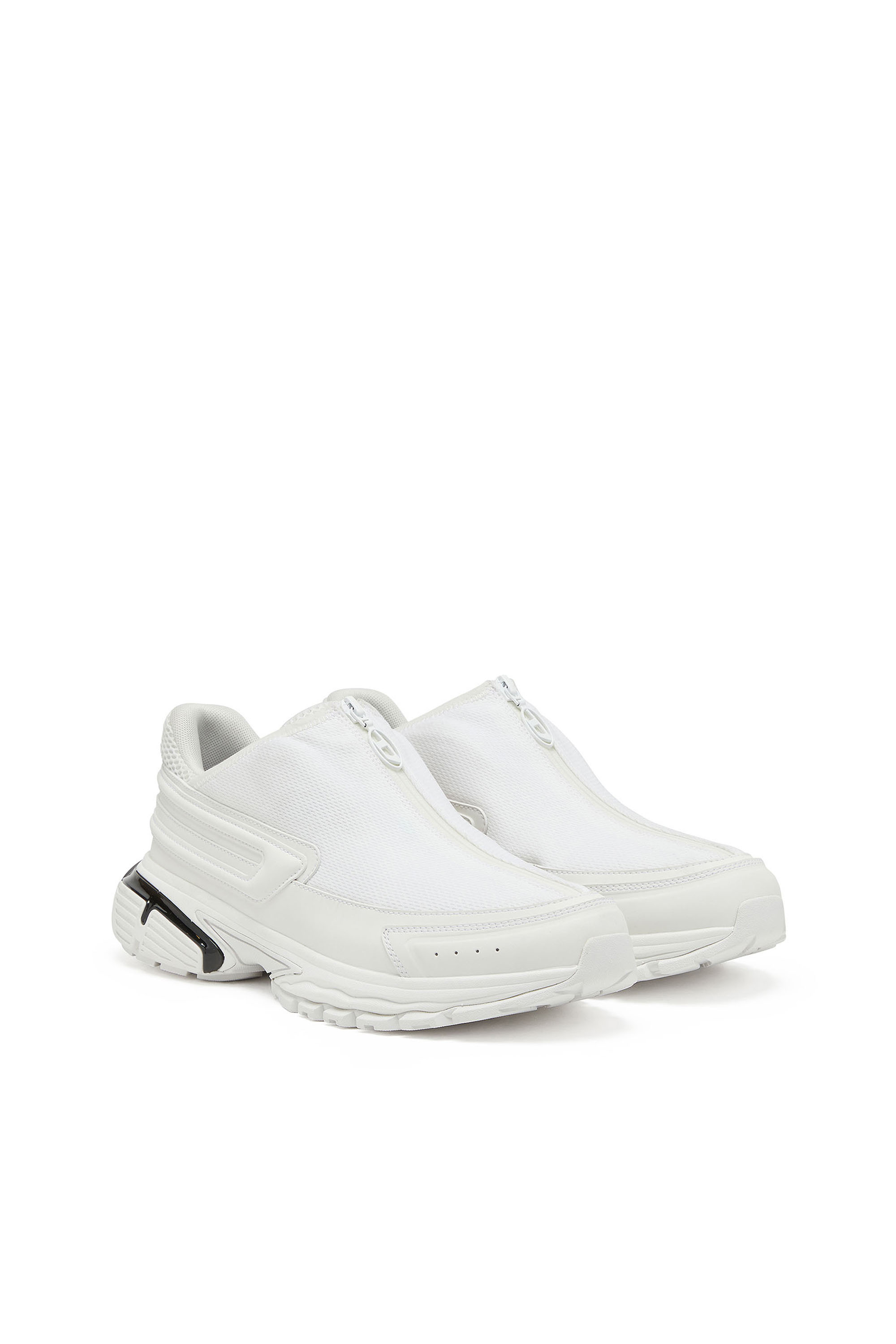 Diesel - S-SERENDIPITY PRO-X1 ZIP X, Unisex S-Serendipity-Slip-on mesh sneakers with zip in White - Image 2
