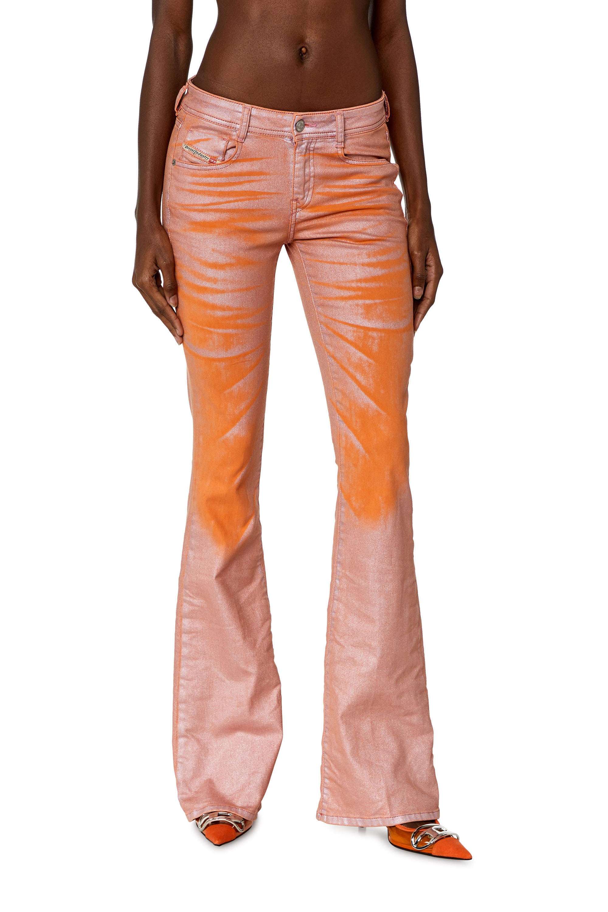 Diesel - Woman Bootcut and Flare Jeans 1969 D-Ebbey 068KT, Pink/Orange - Image 1