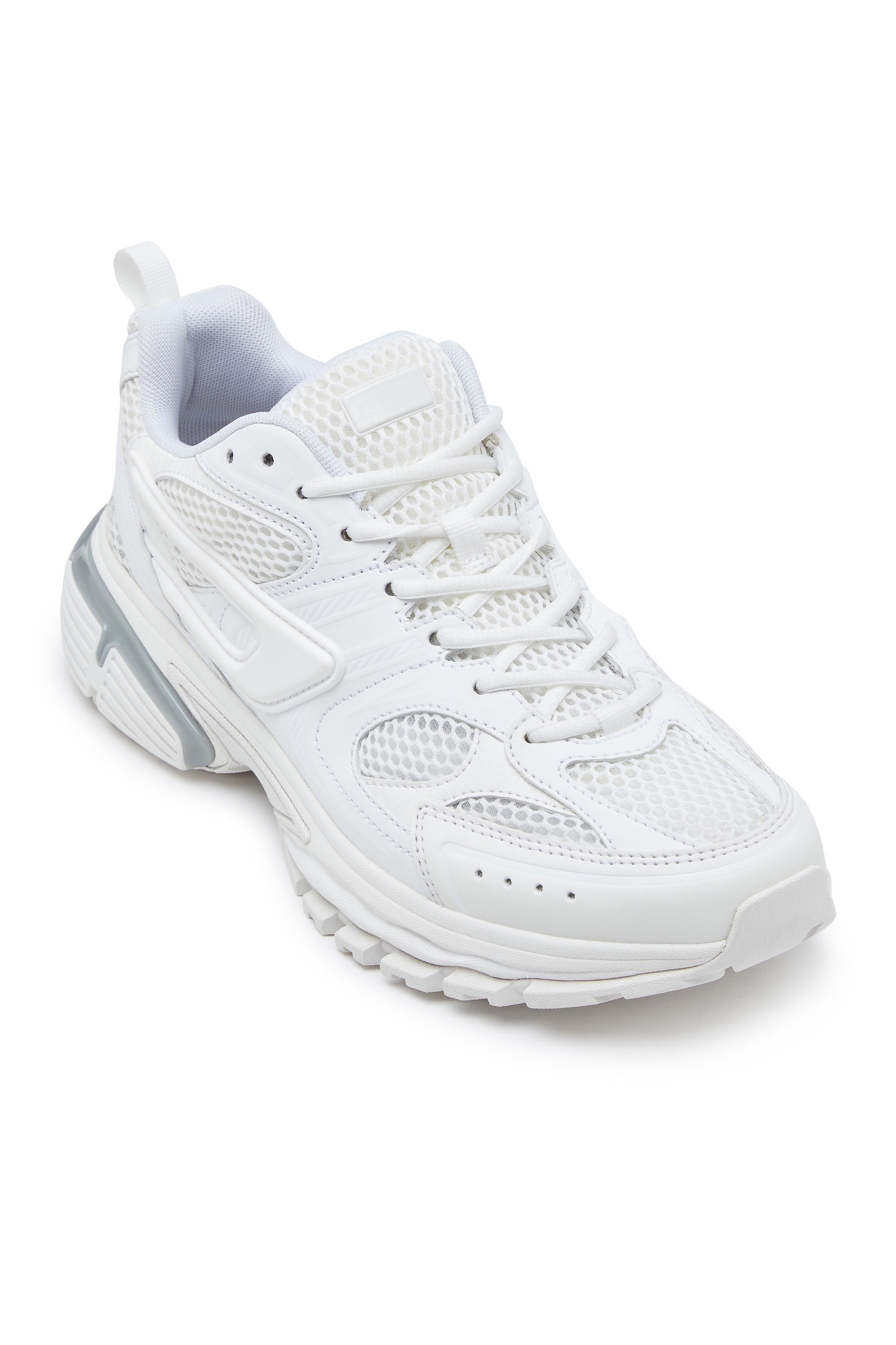 Diesel - S-SERENDIPITY PRO-X1 W, Woman S-Serendipity Pro-X1 W - Mesh sneakers with embossed overlays in White - Image 7
