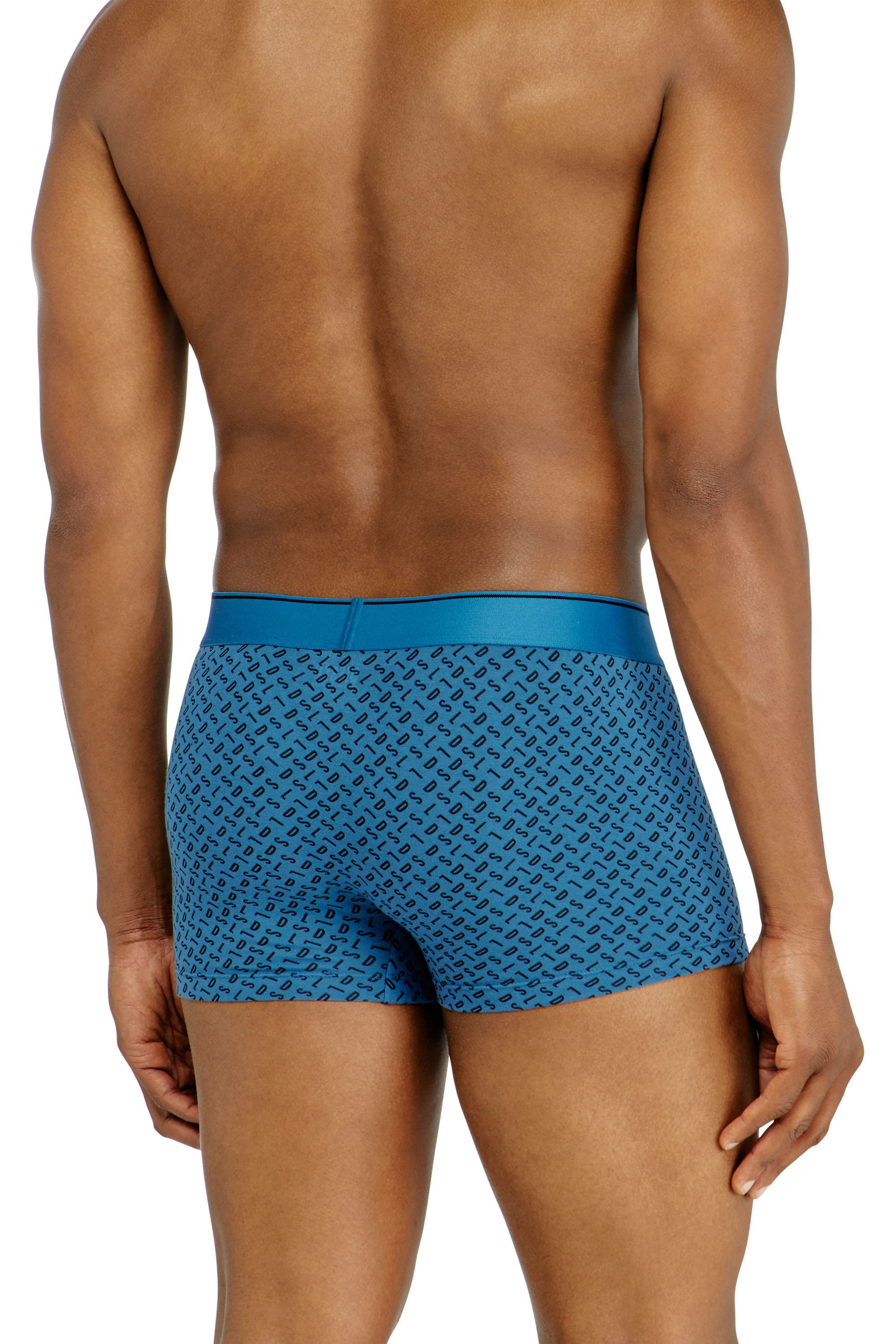 Diesel - DAMIEN-D-BOX-3PACK, Man's Three-pack of stretch cotton trunks with monogram in Blue - 3
