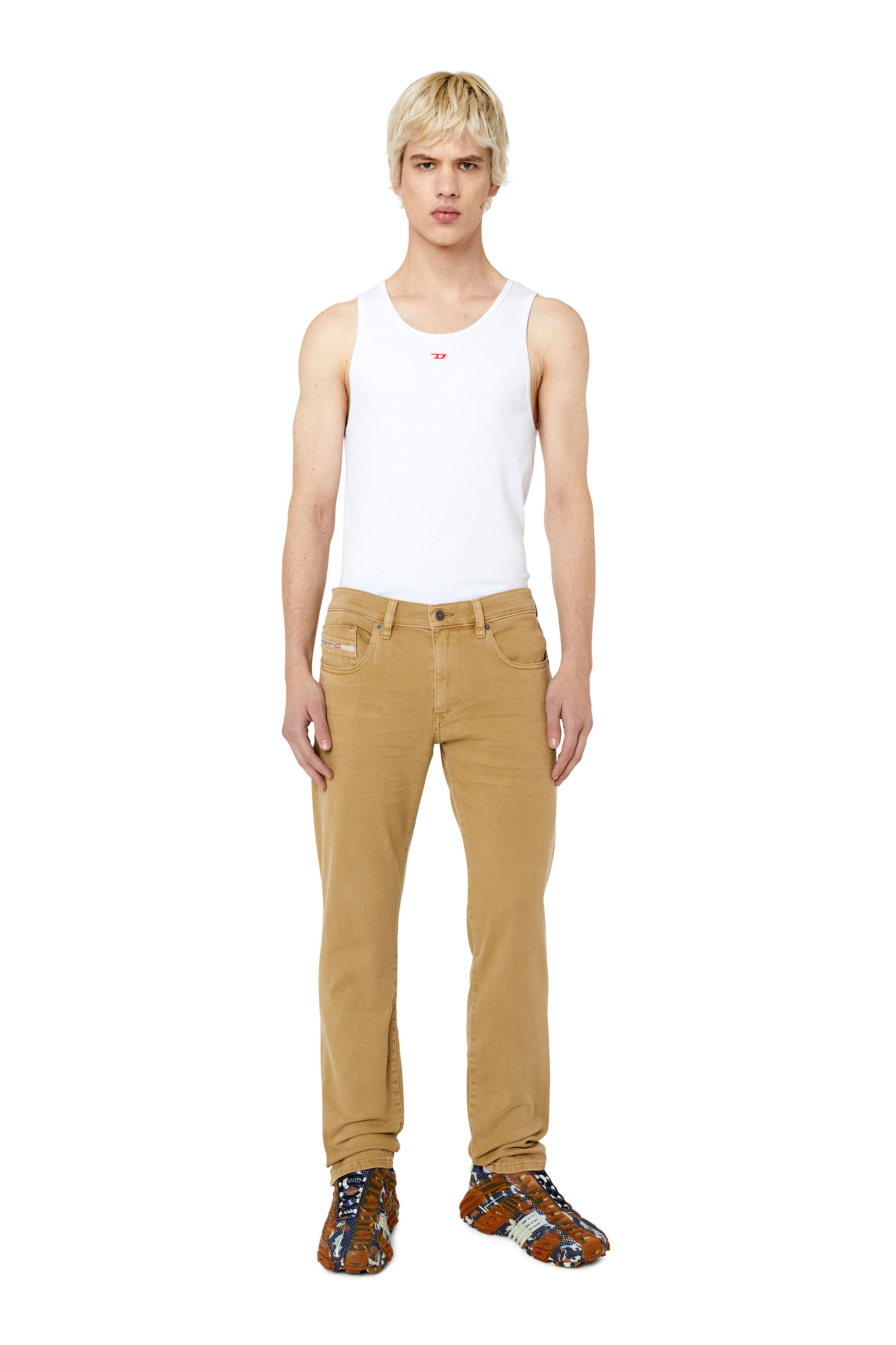 Diesel - Man Slim Jeans 2019 D-Strukt 0QWTY, Brown - Image 1