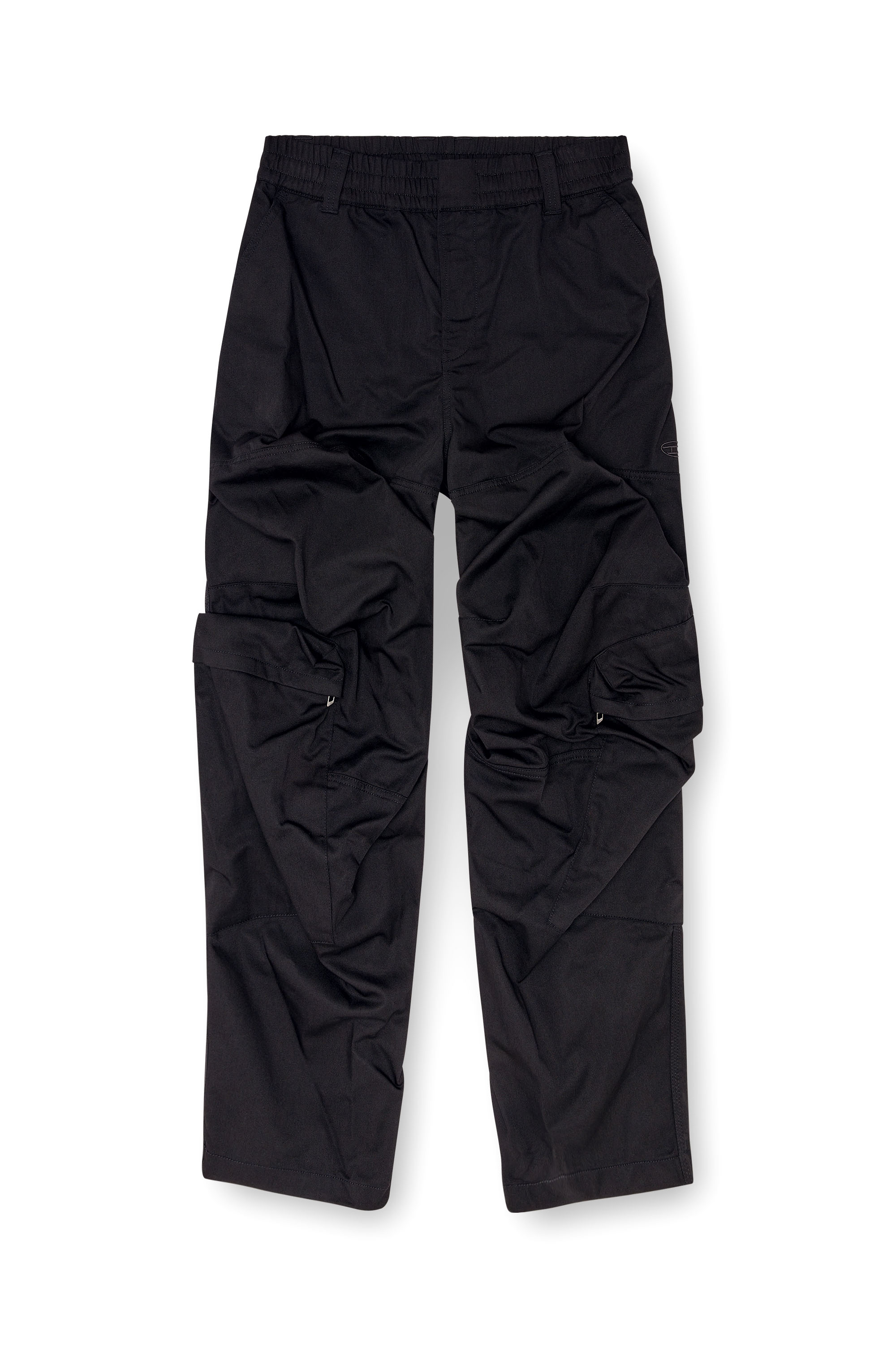 Diesel - P-ARNE-FEM-P2, Woman's Cargo pants in cotton twill in Black - 3