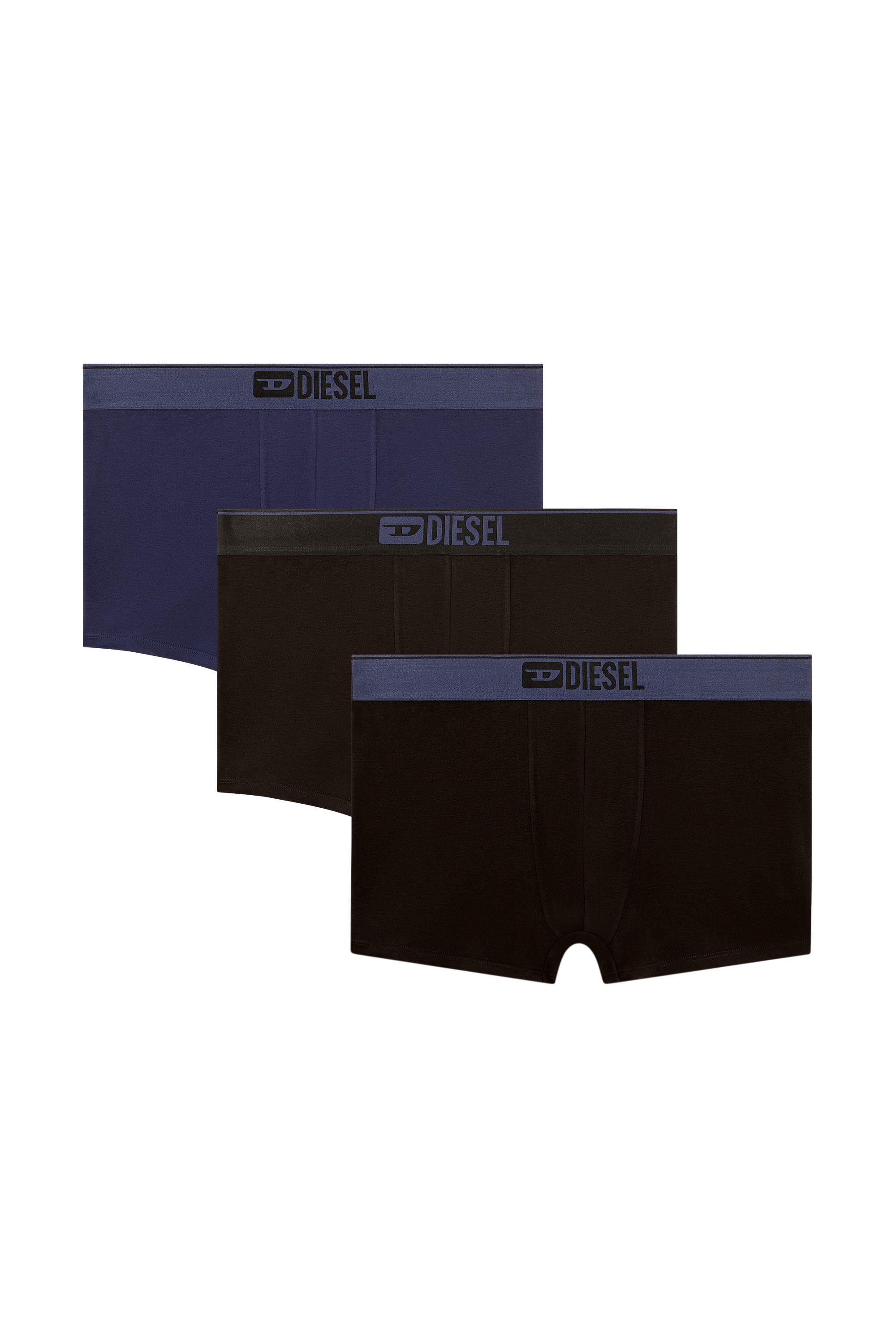 Diesel - UMBX-DAMIENTHREEPACK, Man's Three-pack of plain boxer in Multicolor/Black - 2