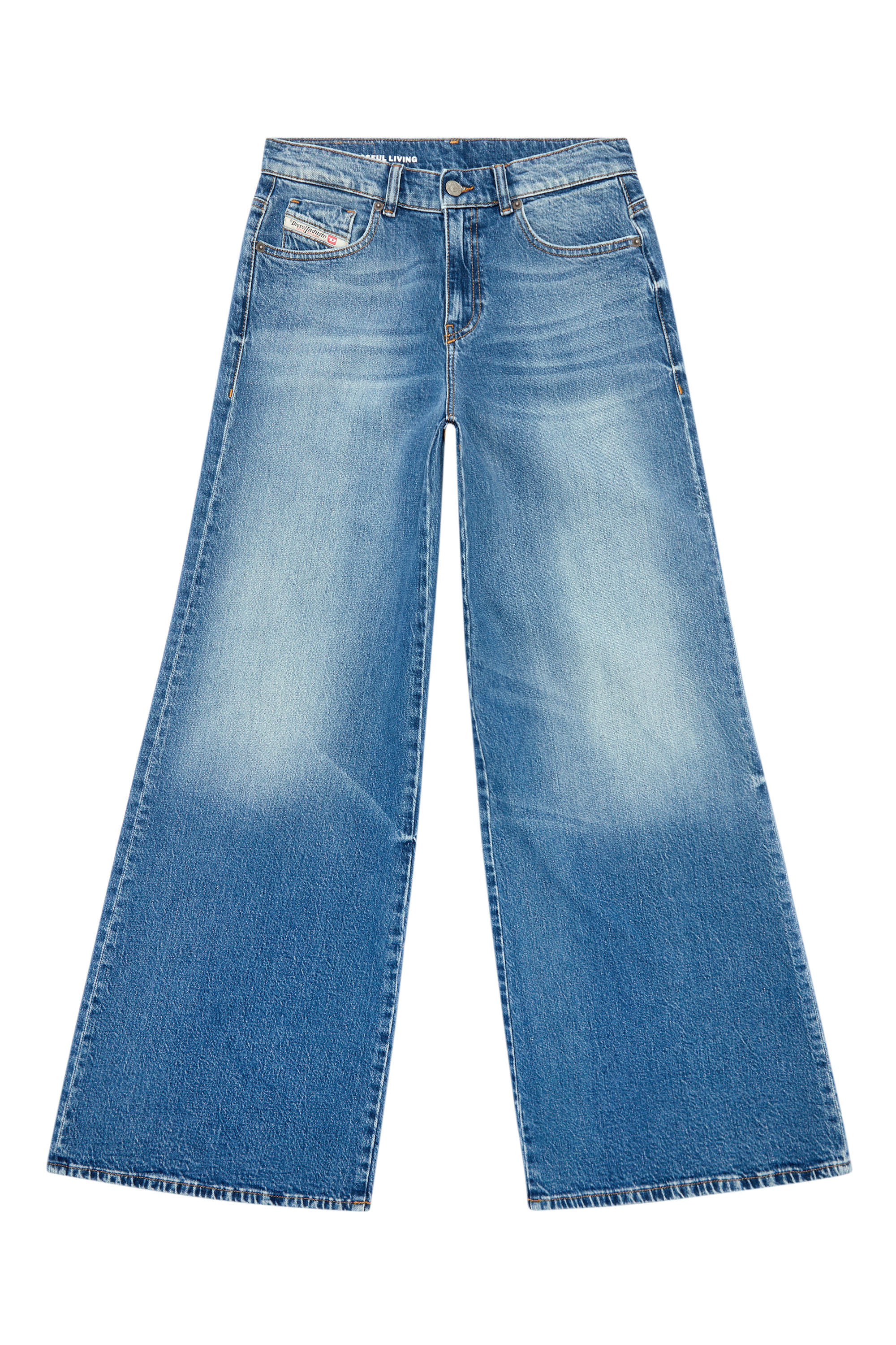 Diesel - Bootcut and Flare Jeans 1978 D-Akemi 007P9, Medium blue - Image 3
