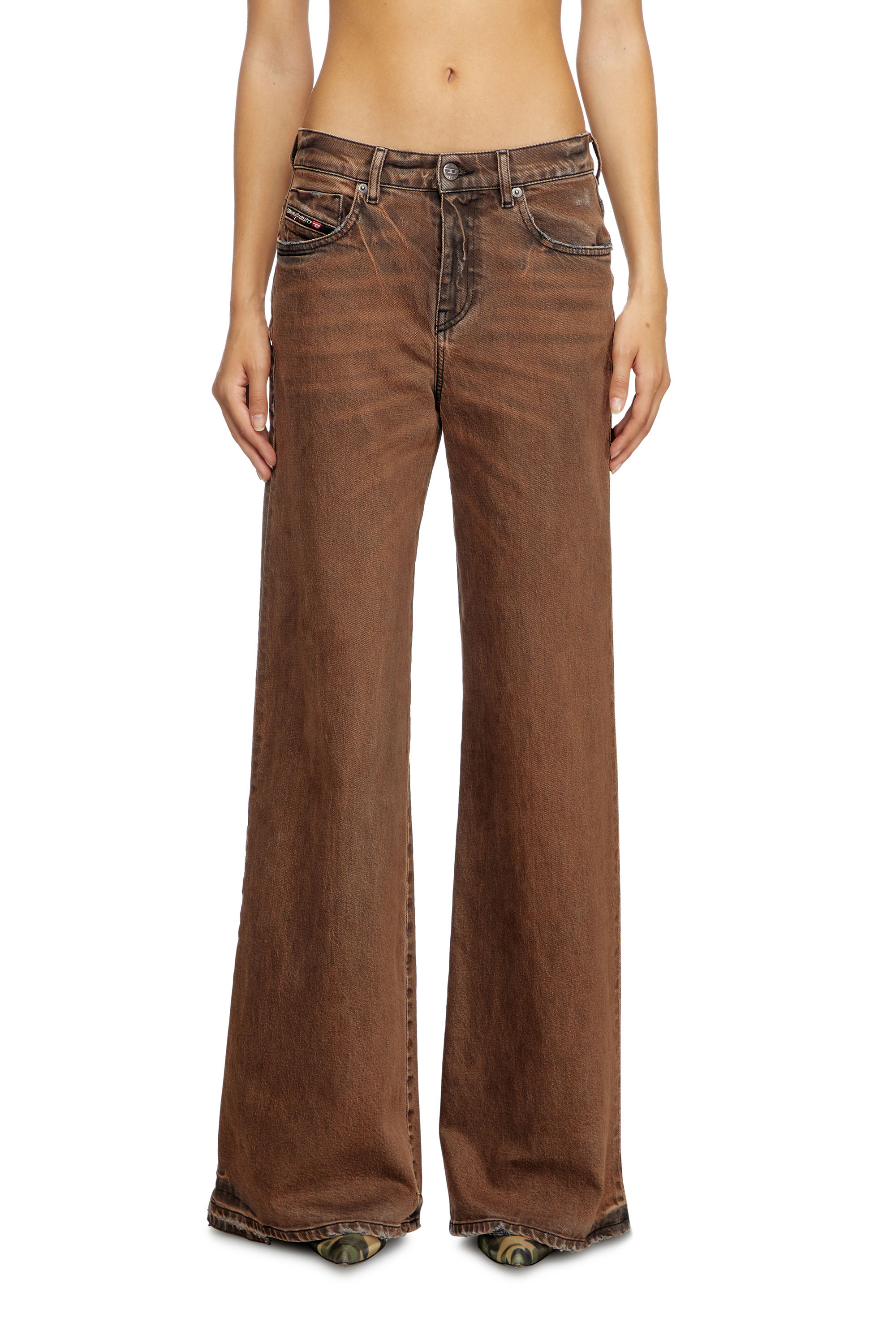 Diesel - Woman's Flare Jeans 1978 D-Akemi 09L24, Brown - 3