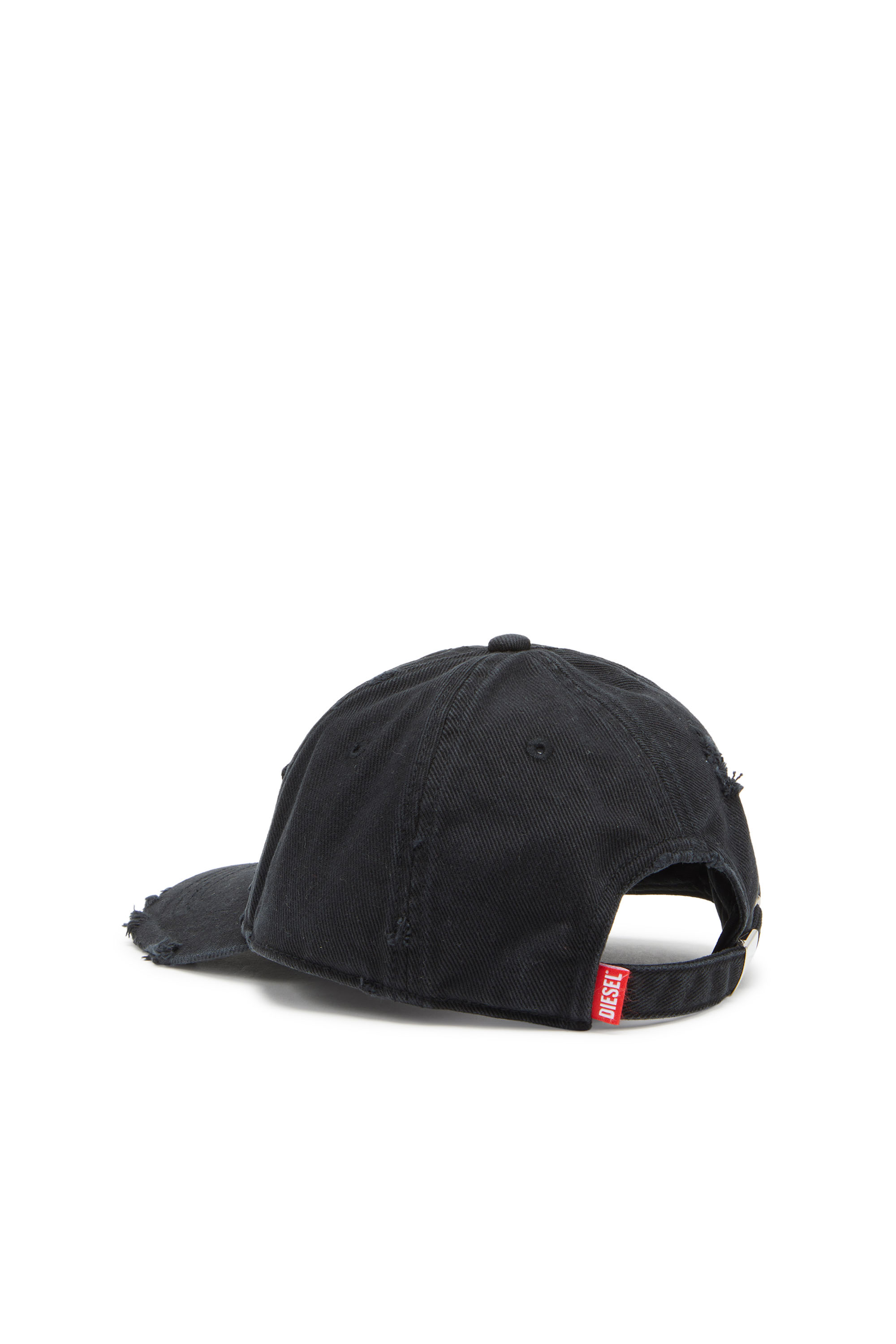 Diesel - C-THURS, Man Baseball cap with cut-out patch in Black - Image 2