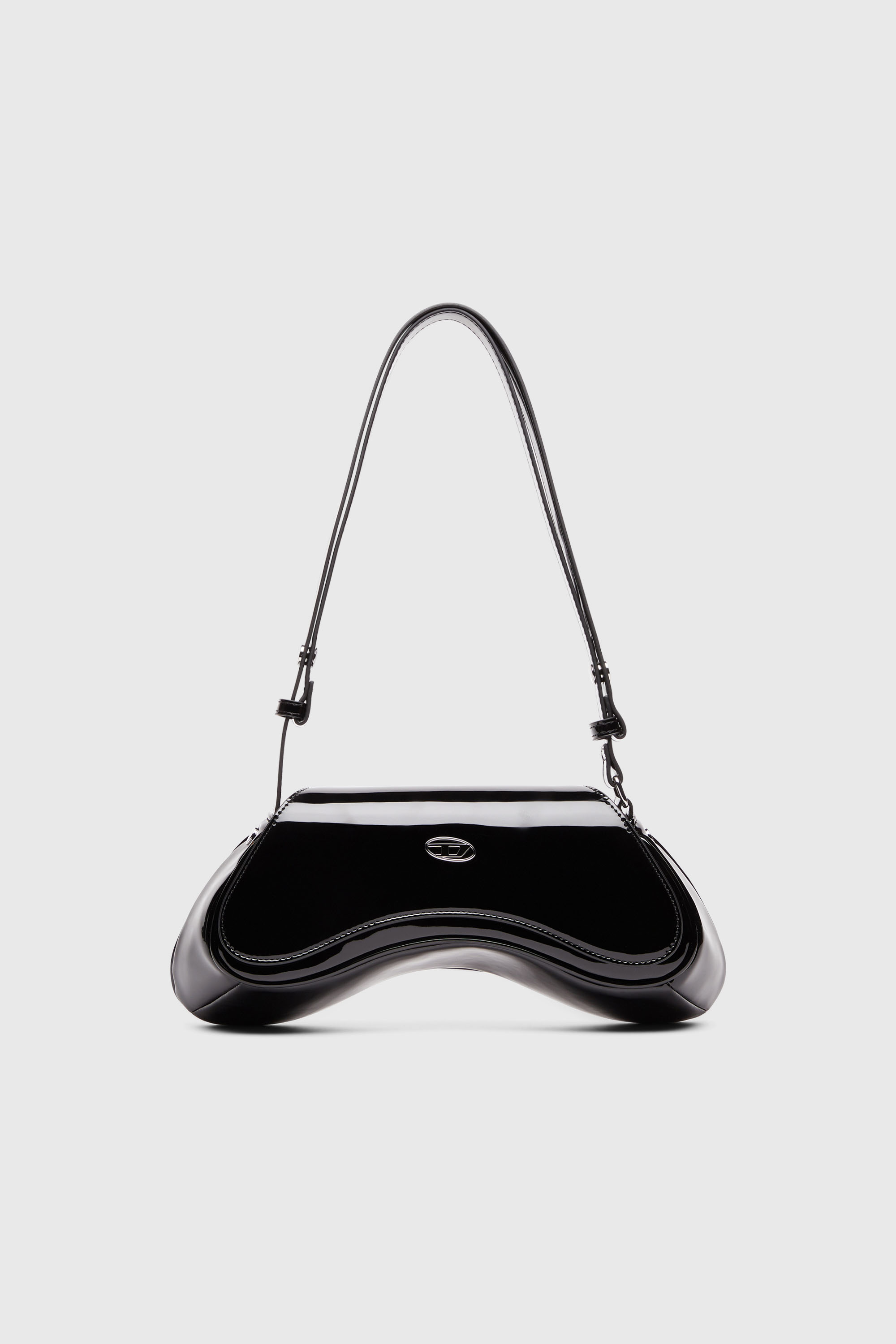 Diesel - PLAY CROSSBODY, Woman's Play-Glossy crossbody bag in Black - 2